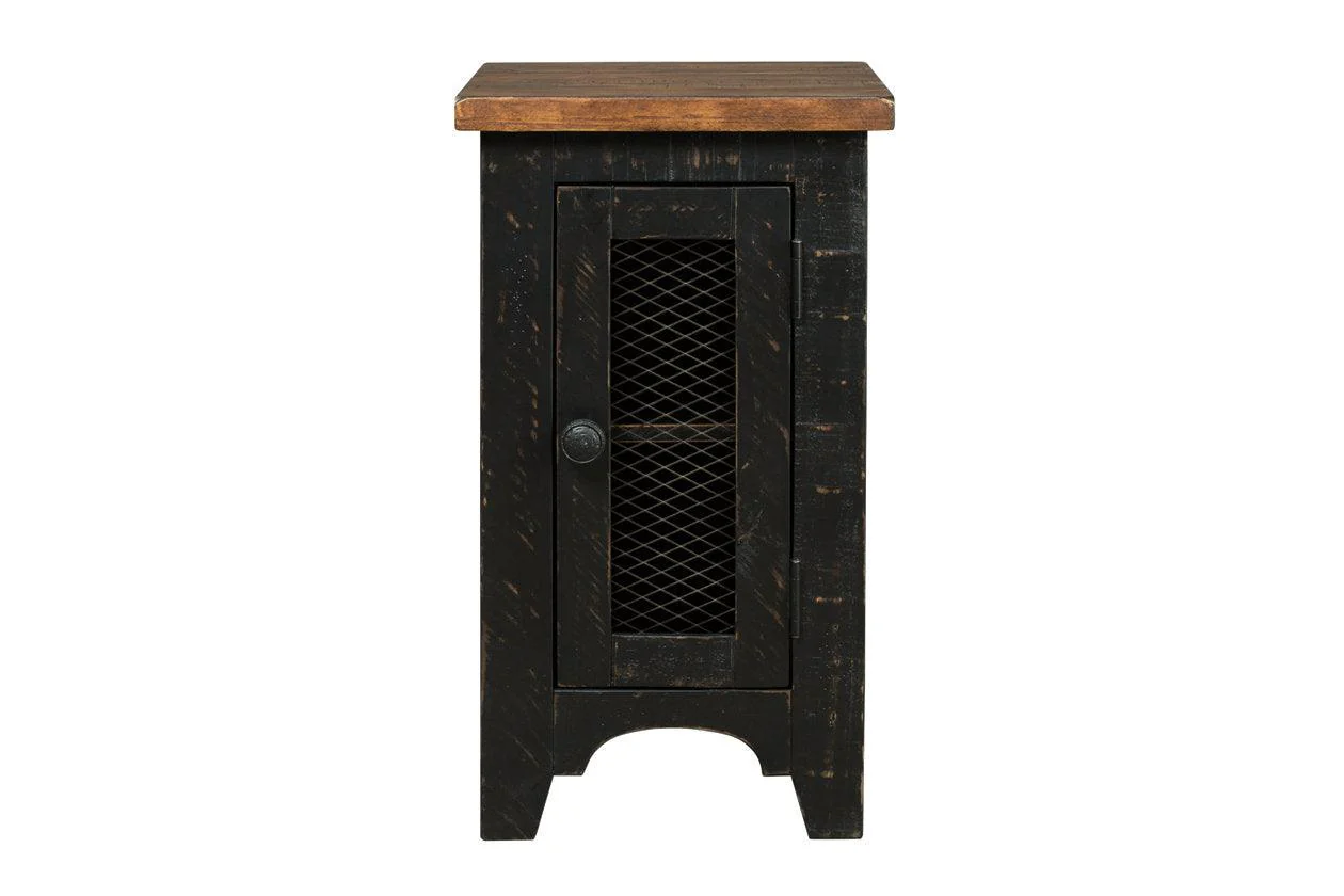 Valebeck Black/Brown Chairside End Table - Image 4