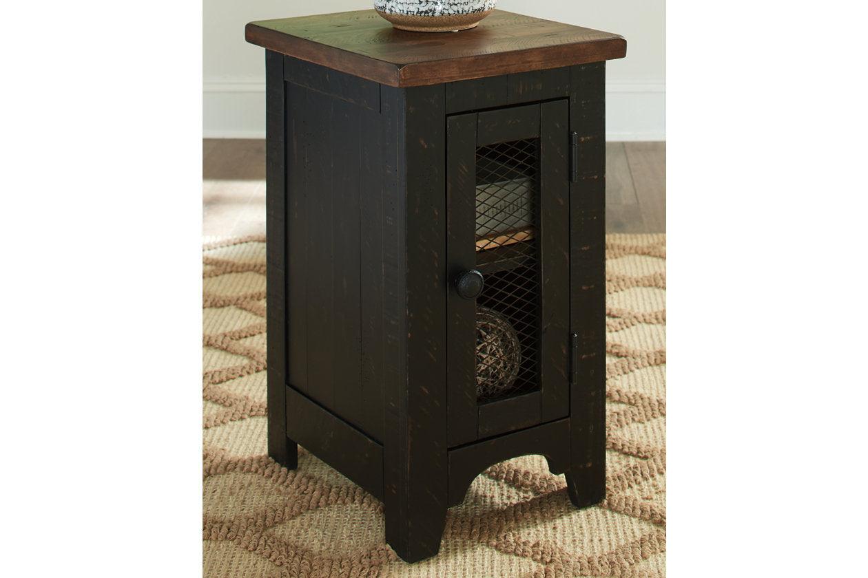 Valebeck Black/Brown Chairside End Table - Image 7