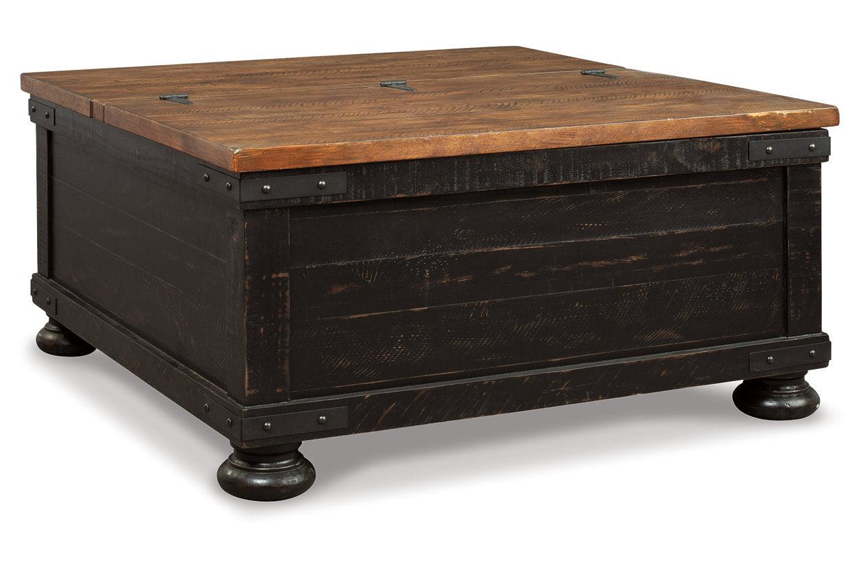 Valebeck Black/Brown Coffee Table and 2 End Tables - Image 4