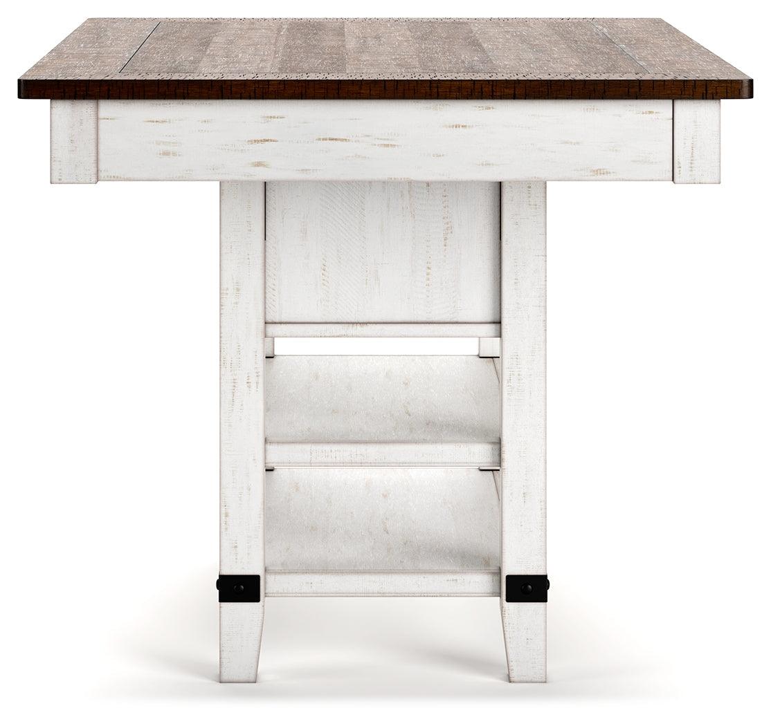 Valebeck White/Brown Counter Height Dining Table - Image 7