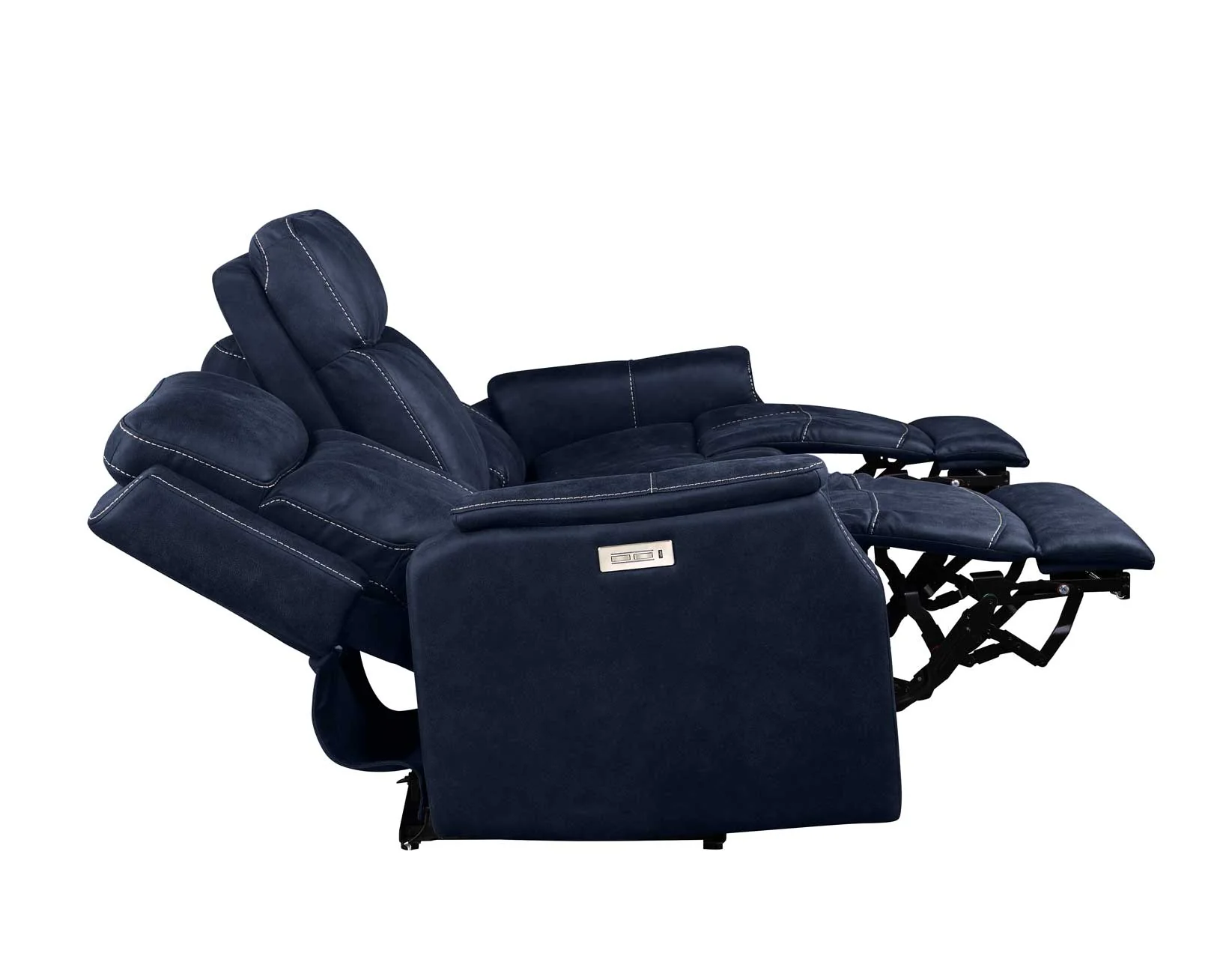 Valencia Ocean Blue 3-Piece Dual Power Reclining Set - Image 10