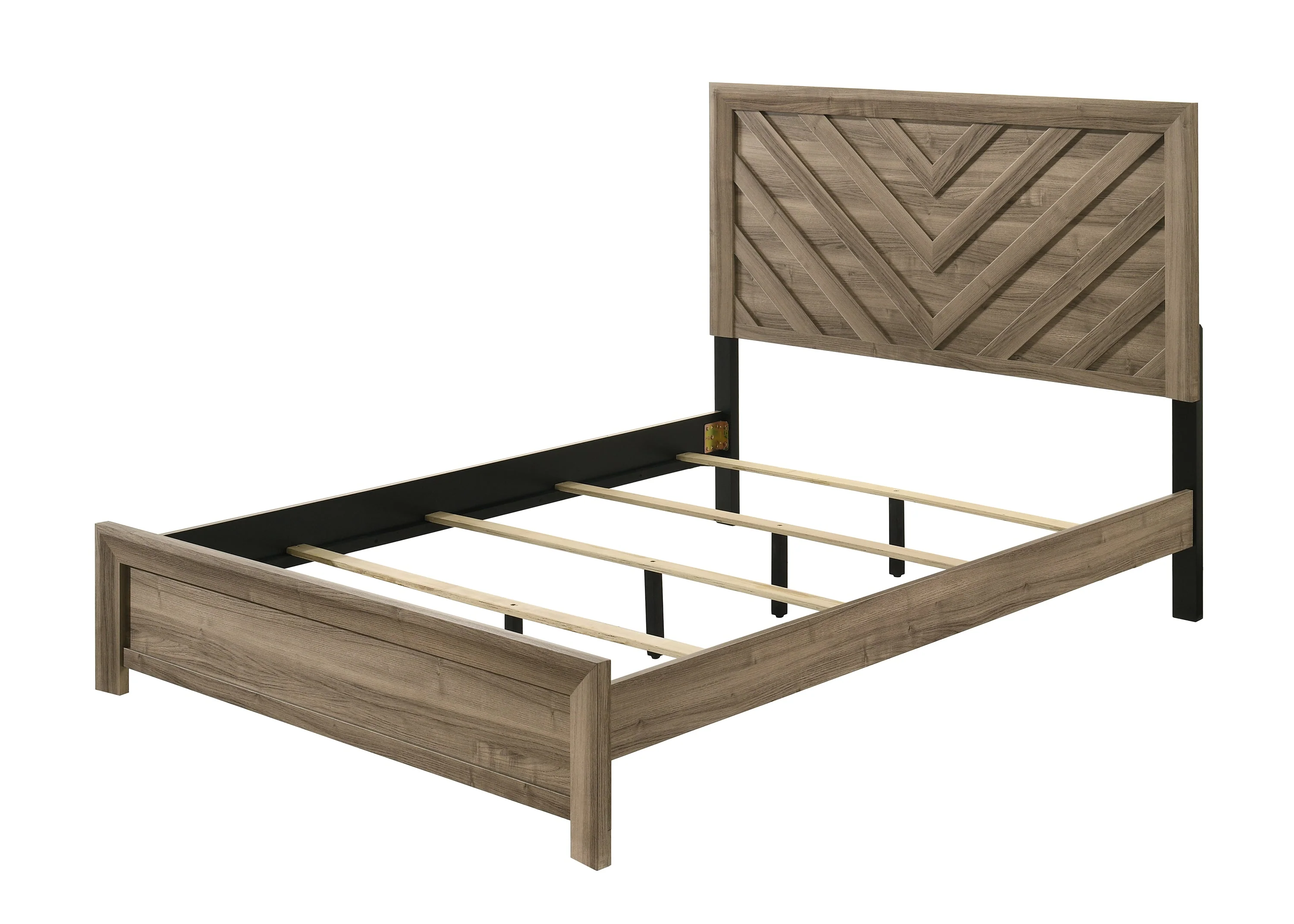 Valor Light Brown King Panel Bed - Image 2