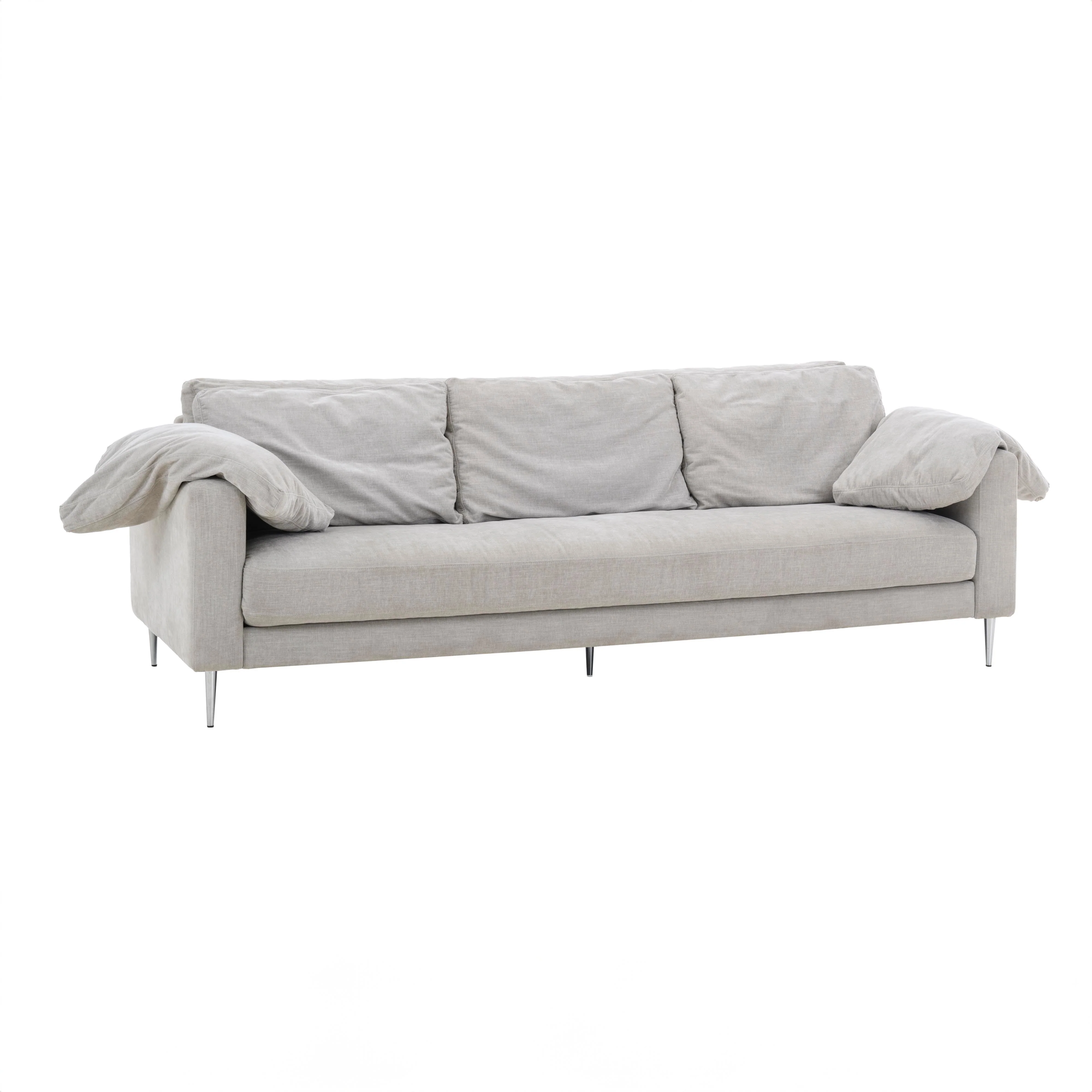 Vari Textured Velvet Lounge Sofa - Image 2