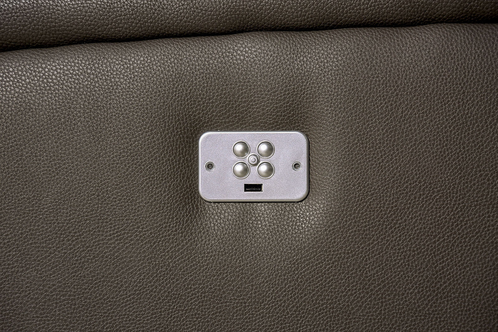 Vasilios Gray Leatherette Power Reclining Sofa & Loveseat - Image 4