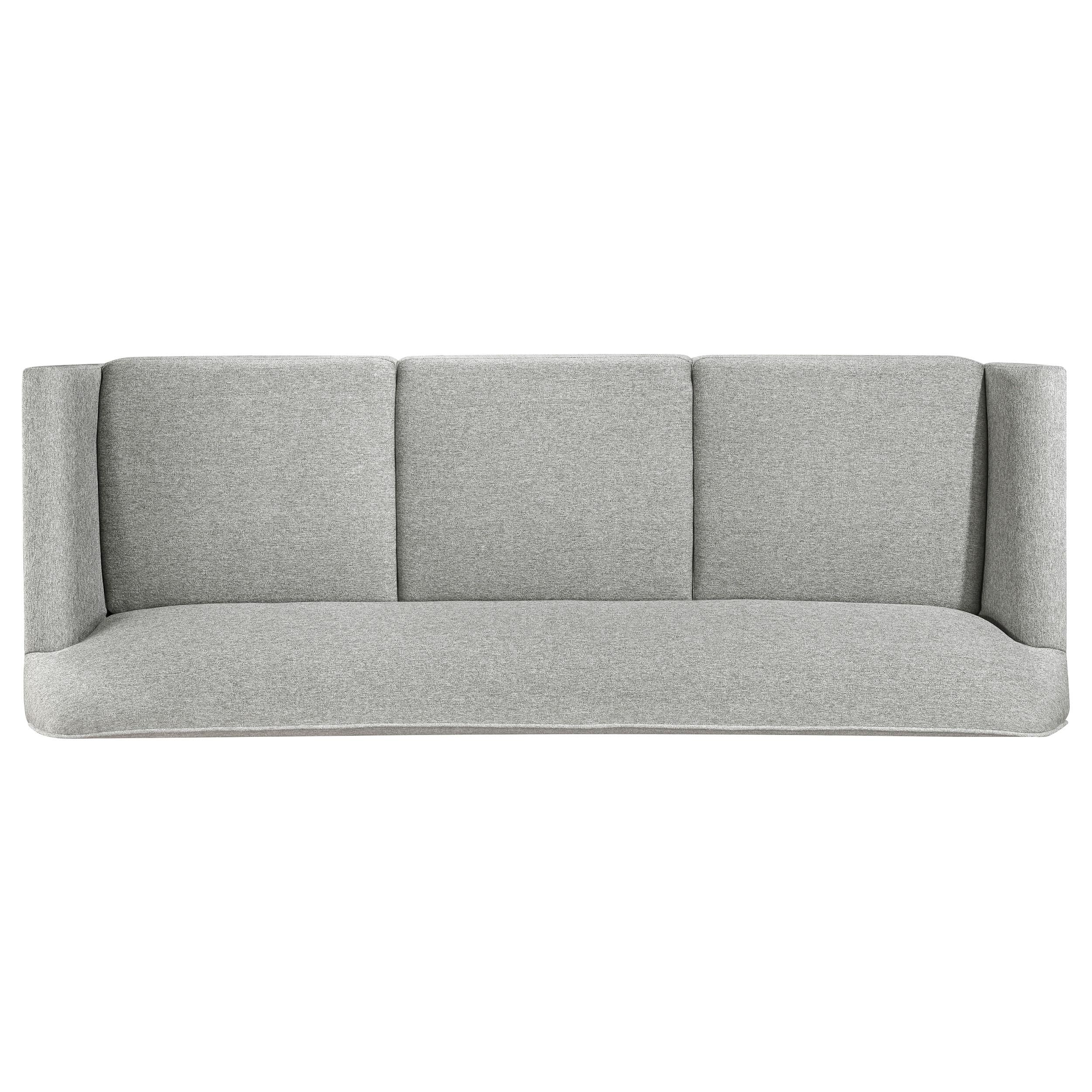 Vaughn 3-piece Fabric Upholstered Flared Arm Sofa Set Grey - Image 6