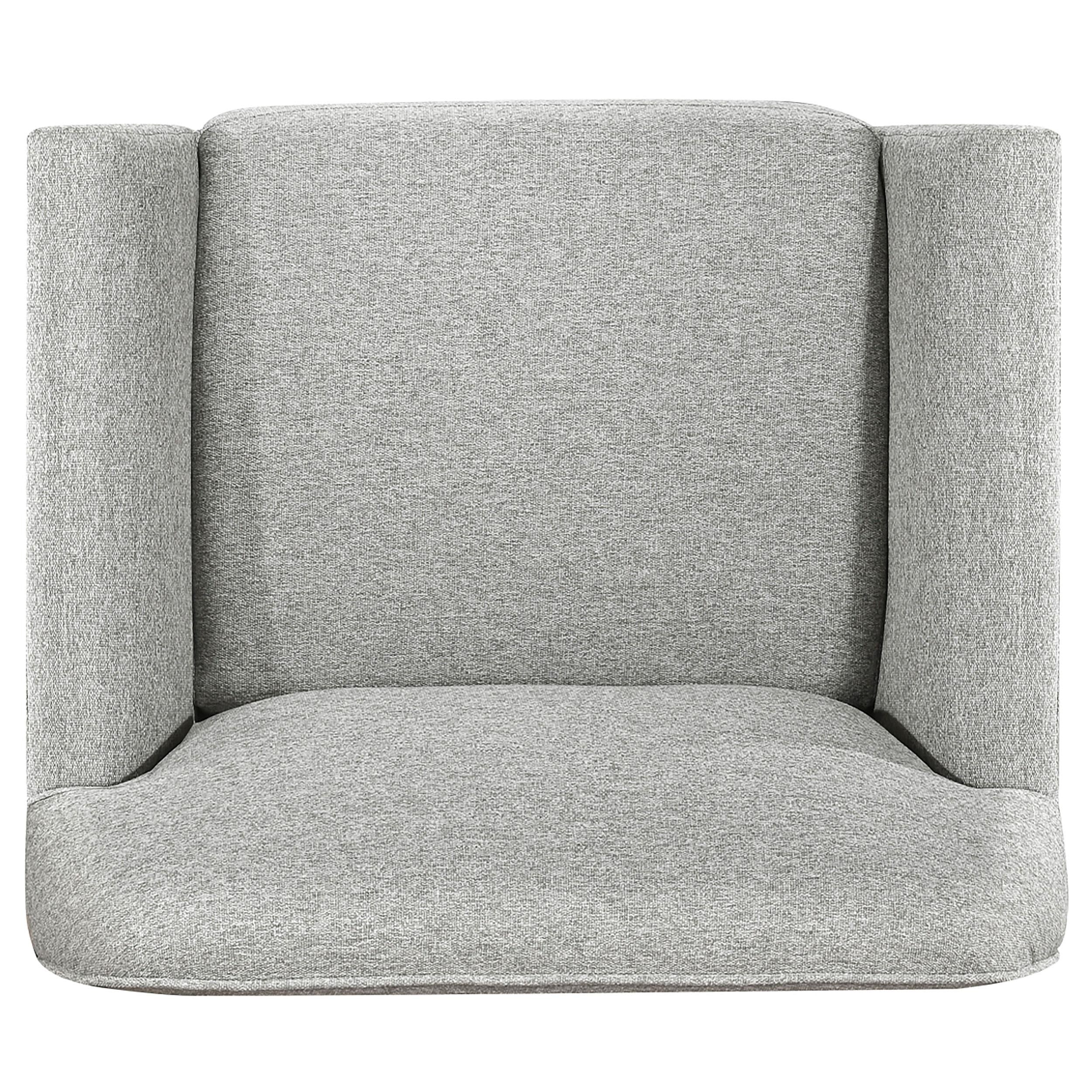 Vaughn Gray Fabric Upholstered Flared Arm Accent Chair - Image 8