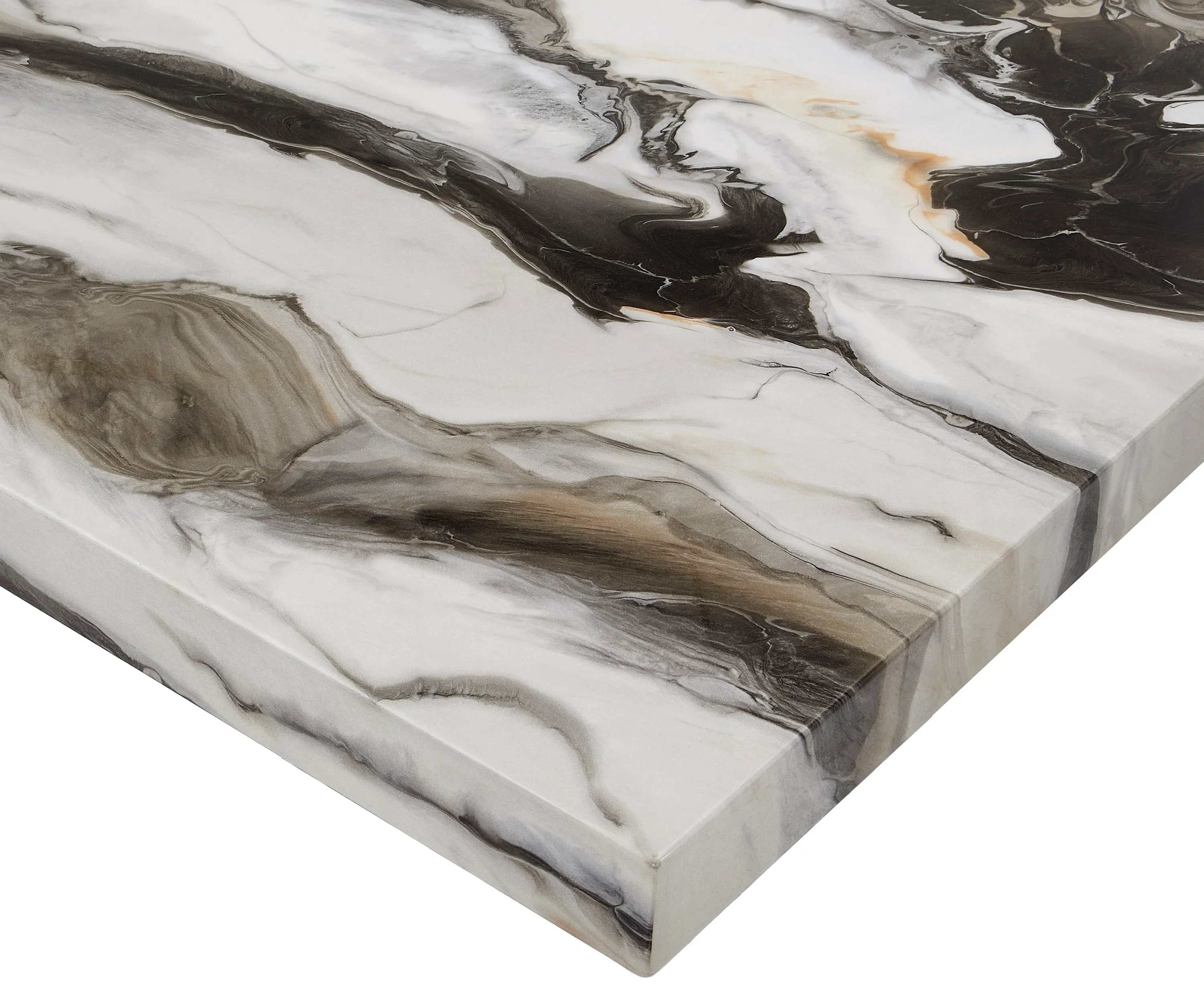Vega Beige/Black Faux Marble Counter Height Set - Image 4