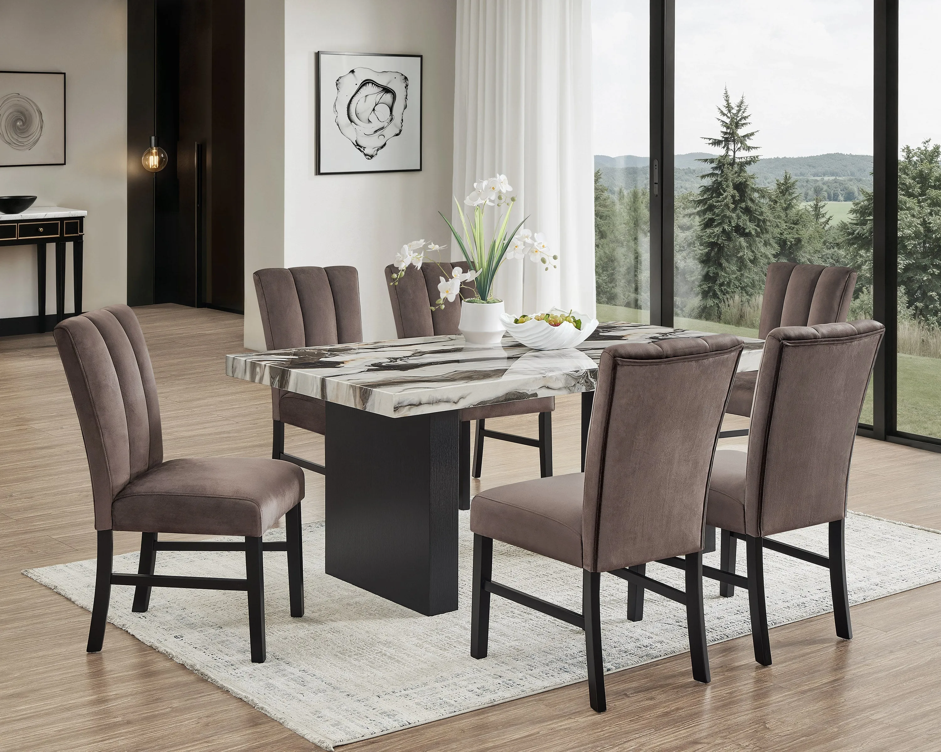 Vega Black/Brown Side Chair (Set of 2) - Image 5