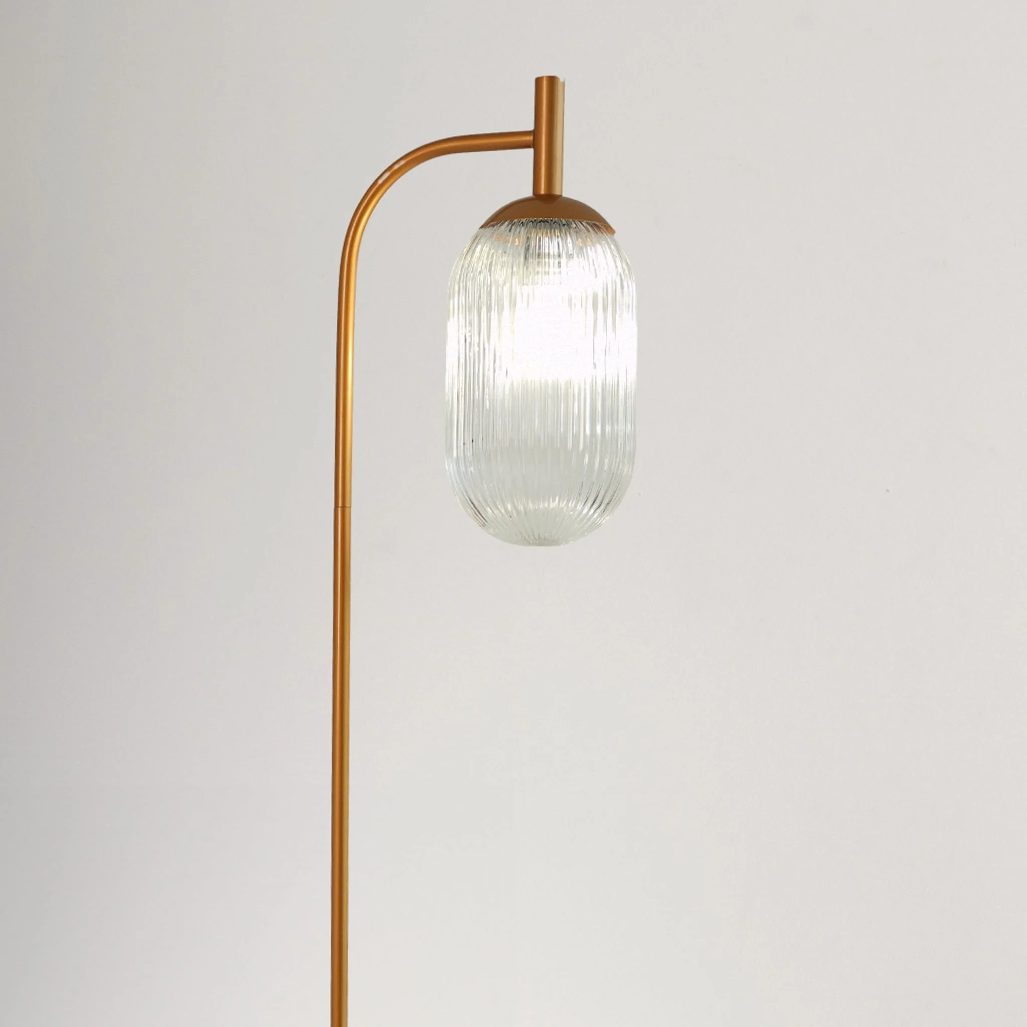 Vela Floor Lamp Bronze and Clear - Image 3