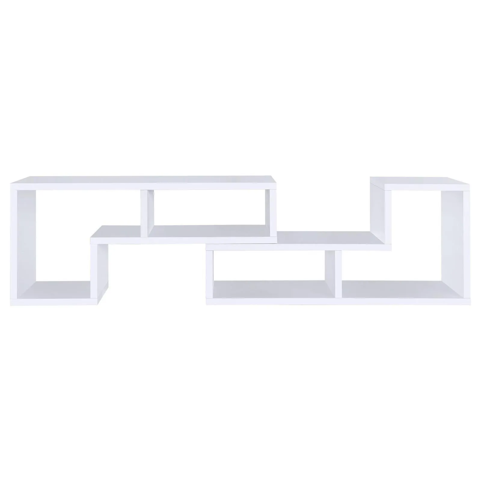 Velma White Convertible TV Console/Bookcase - Image 15