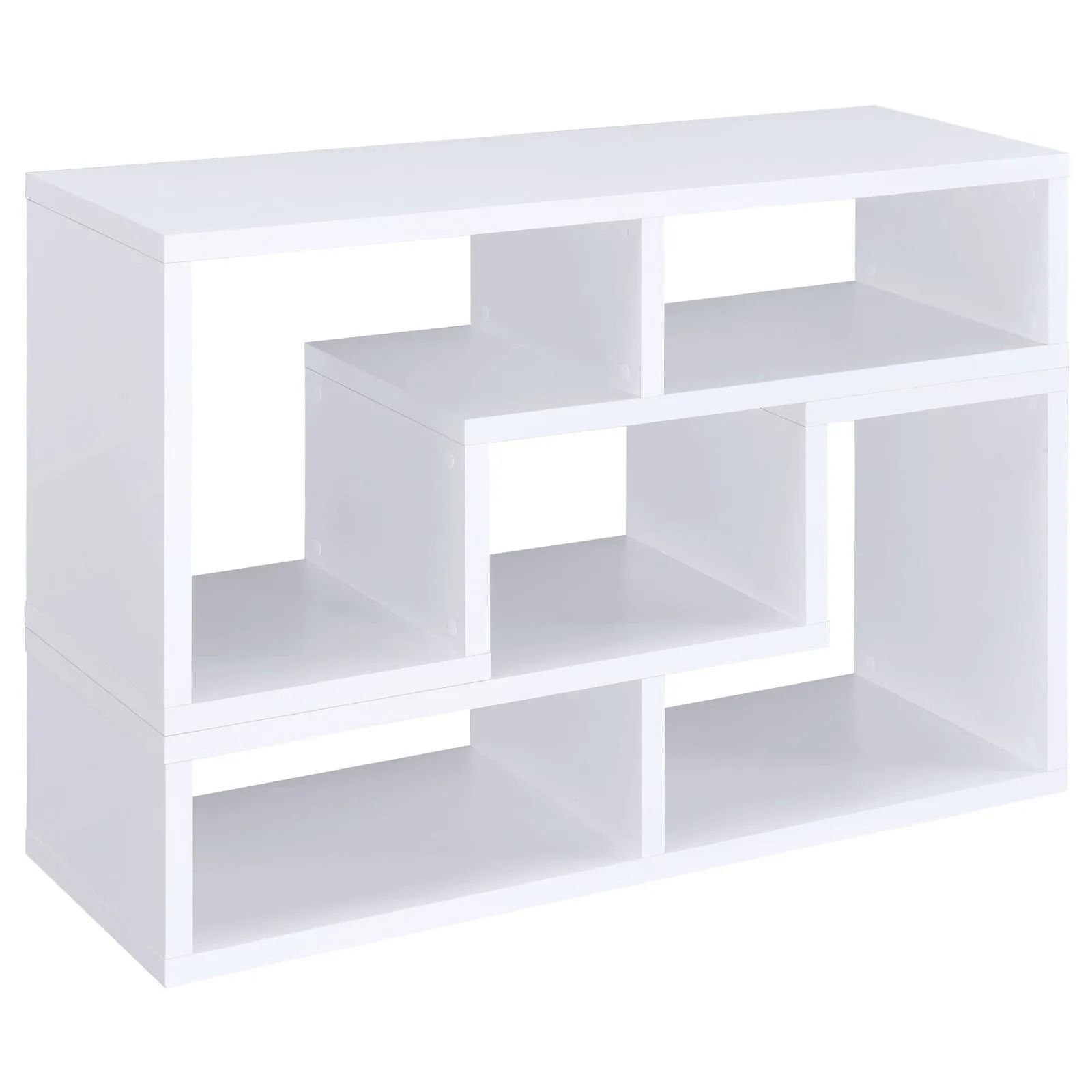 Velma White Convertible TV Console/Bookcase - Image 5