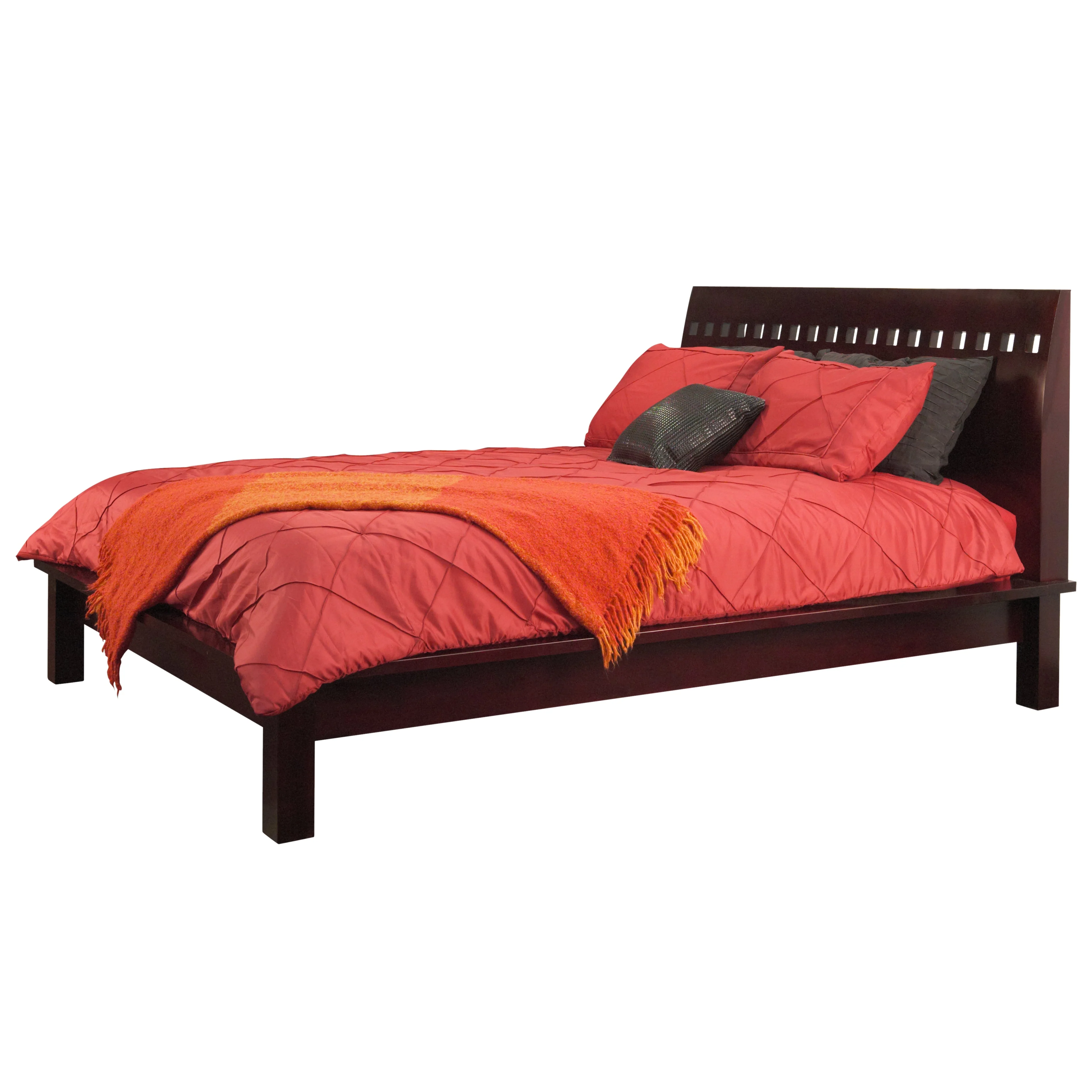 Veneto Wood Eastern King Platform Bed in Espresso - Image 3
