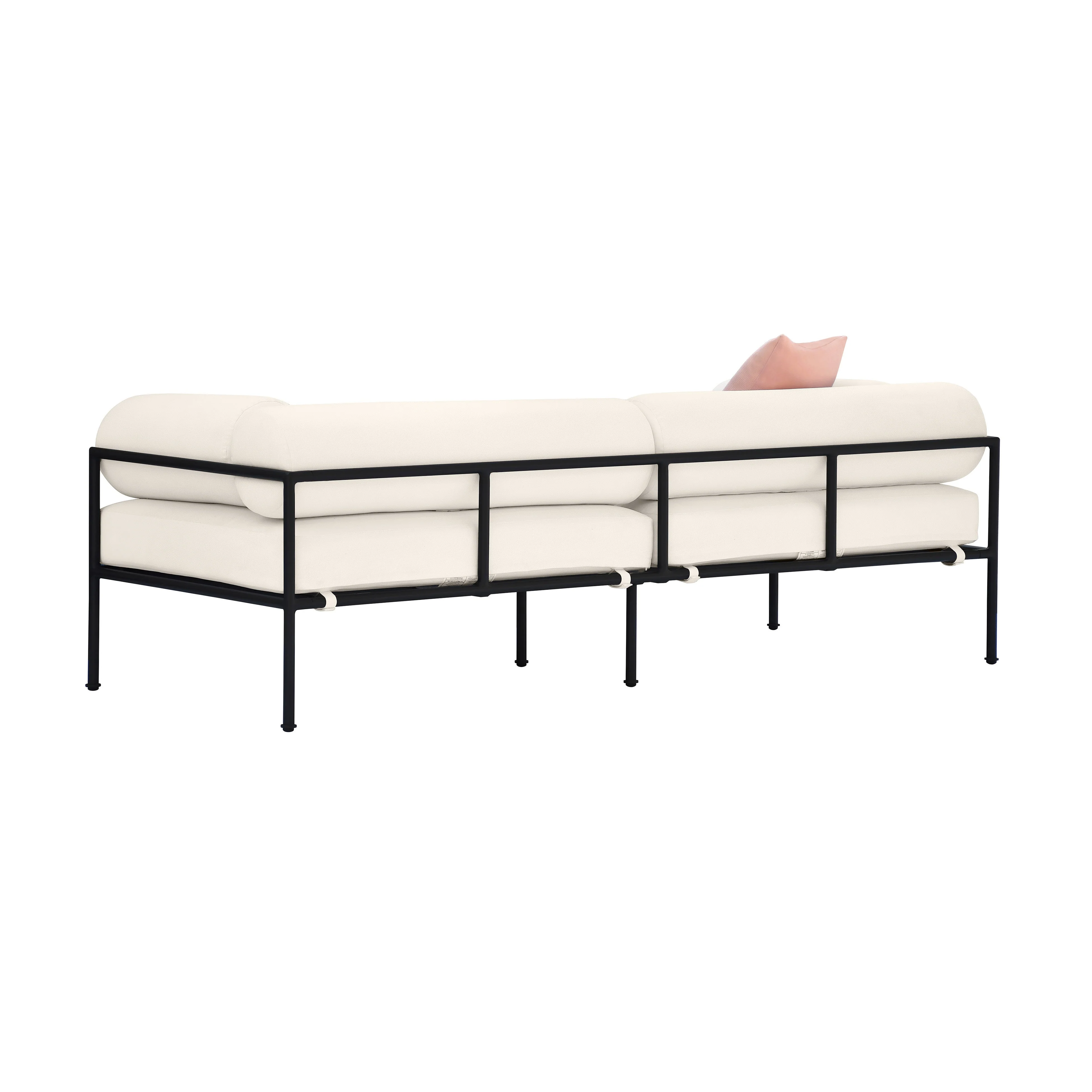 Vera Cream Performance Fabric Outdoor Sofa - Image 3