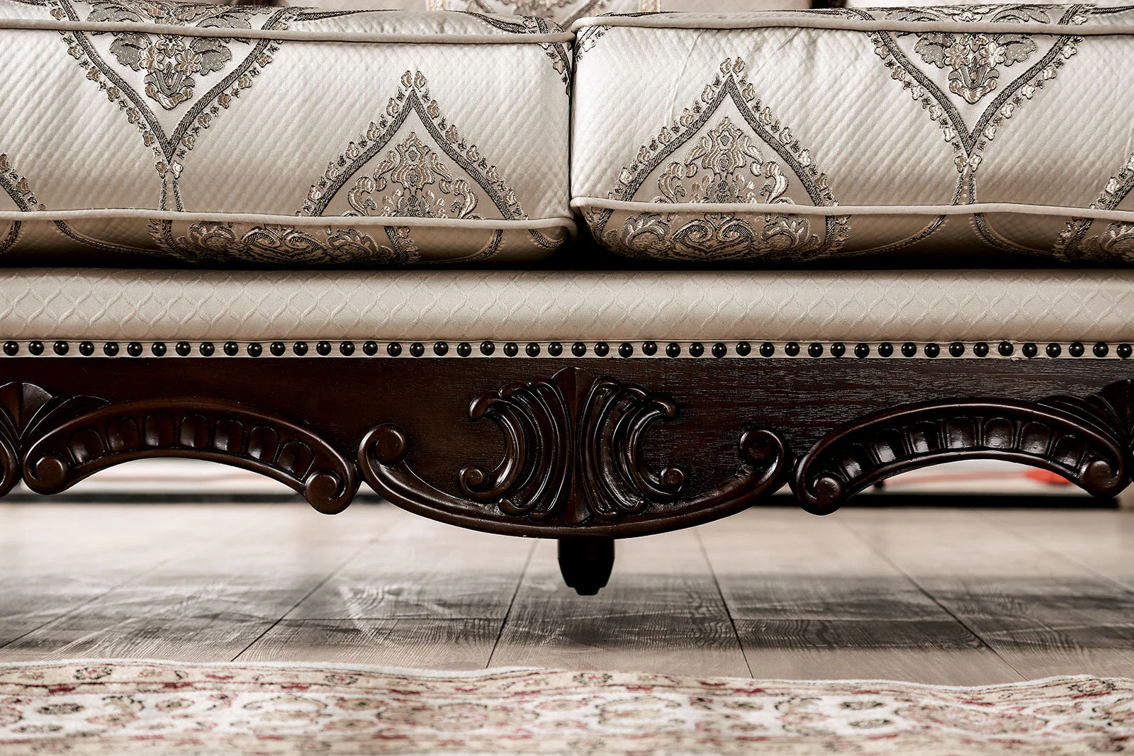 Veracruz Dark Cherry/Beige Sofa & Loveseat - Image 7
