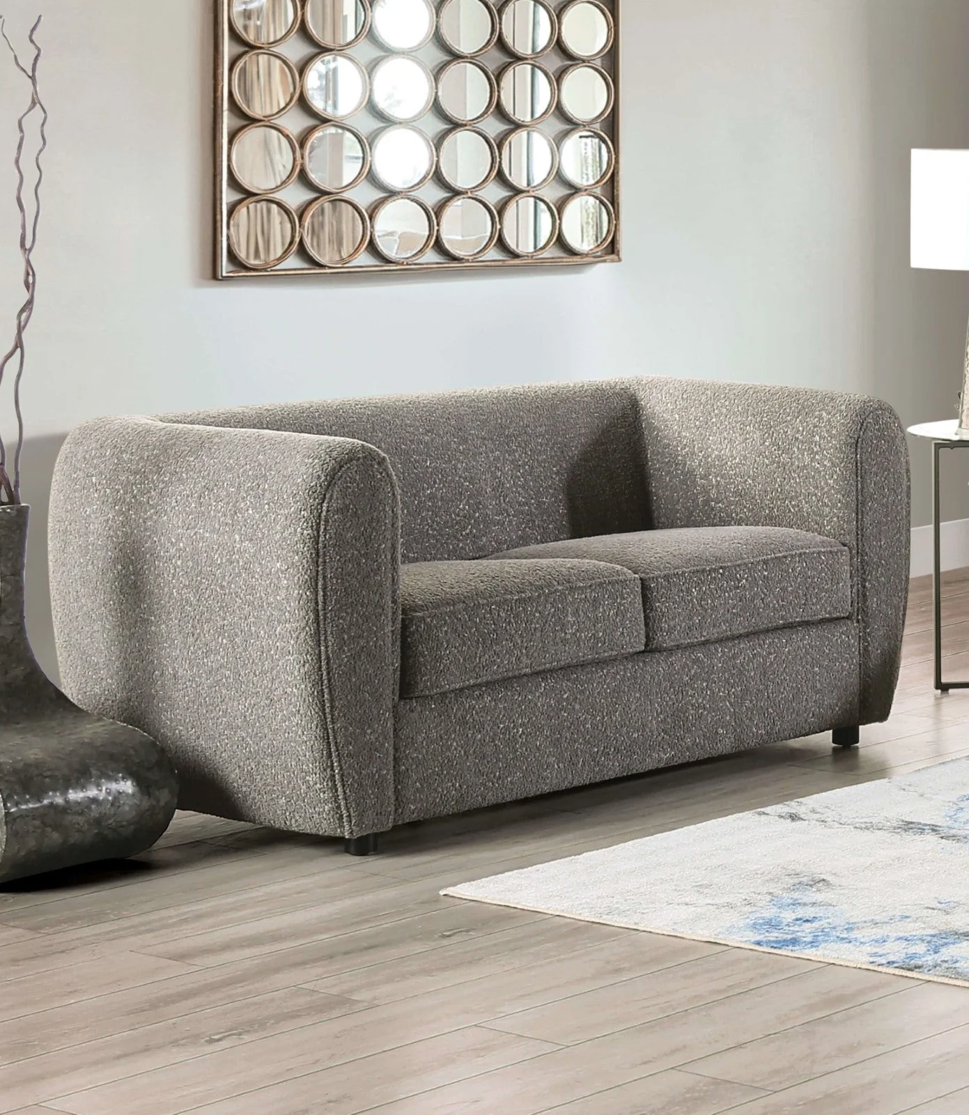 Verdal Charcoal Gray Sofa & Loveseat - Image 2