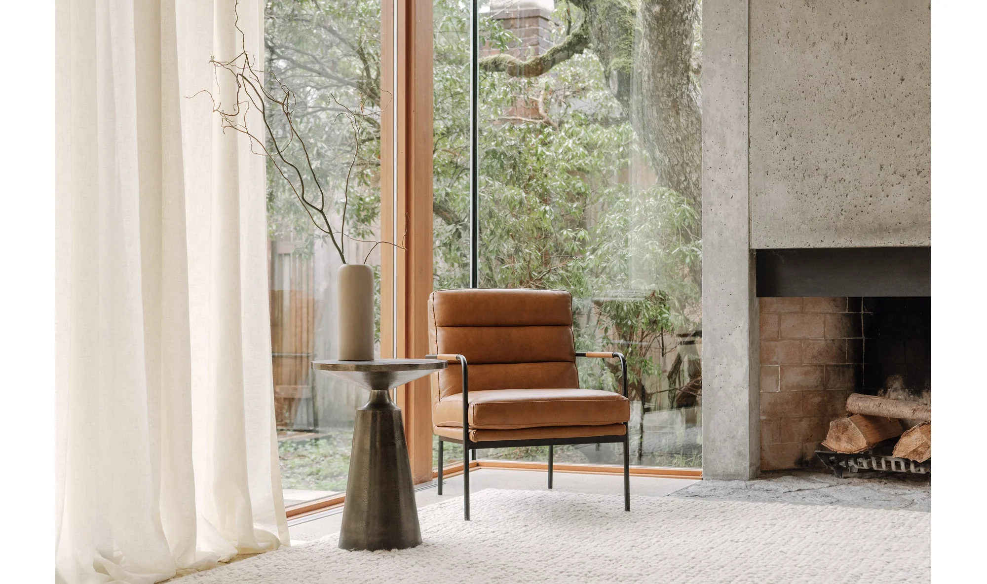Verlaine Armchair Chestnut Brown - Image 4
