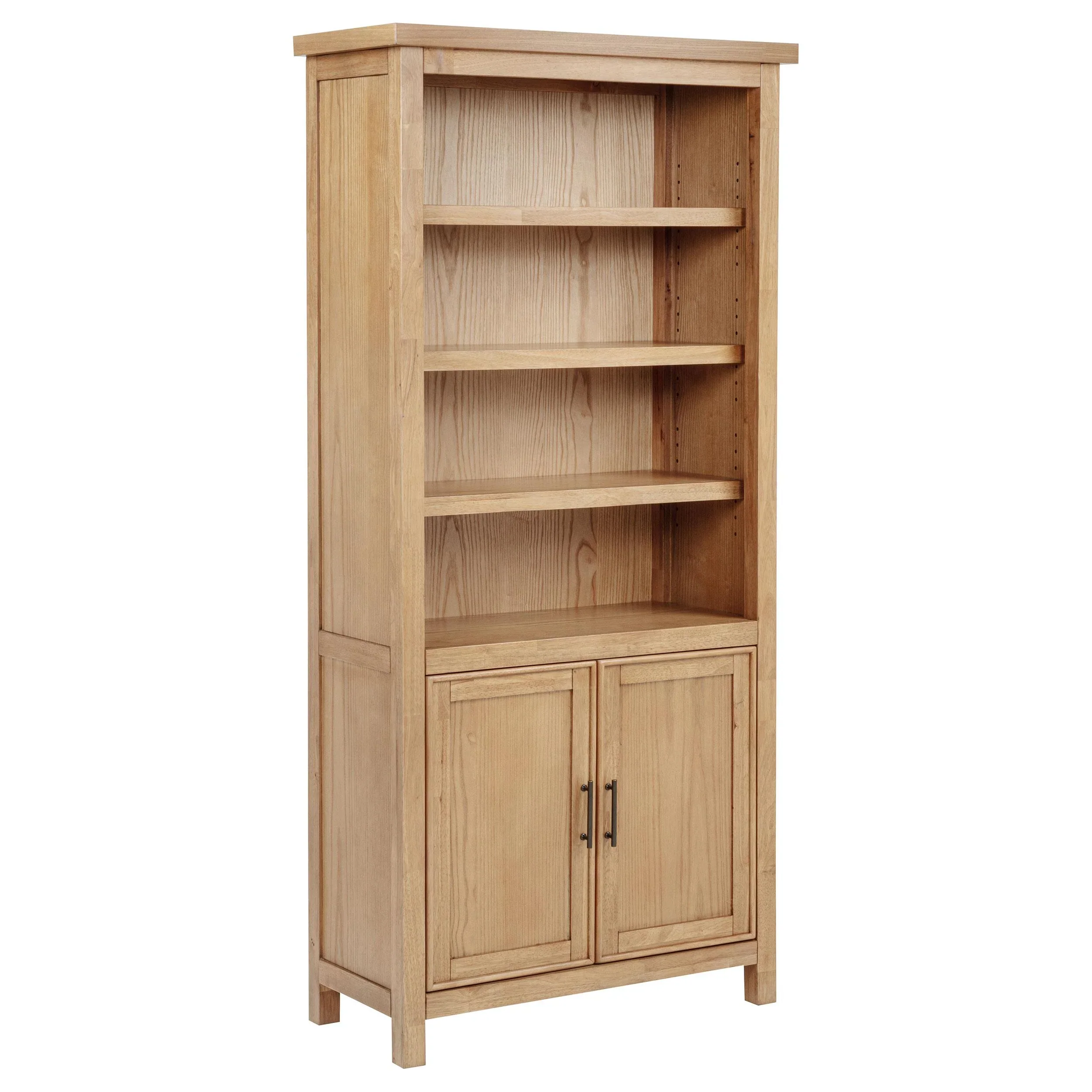Vermes Light Ash 72-inch 2-door Home Office Cabinet Bookcase