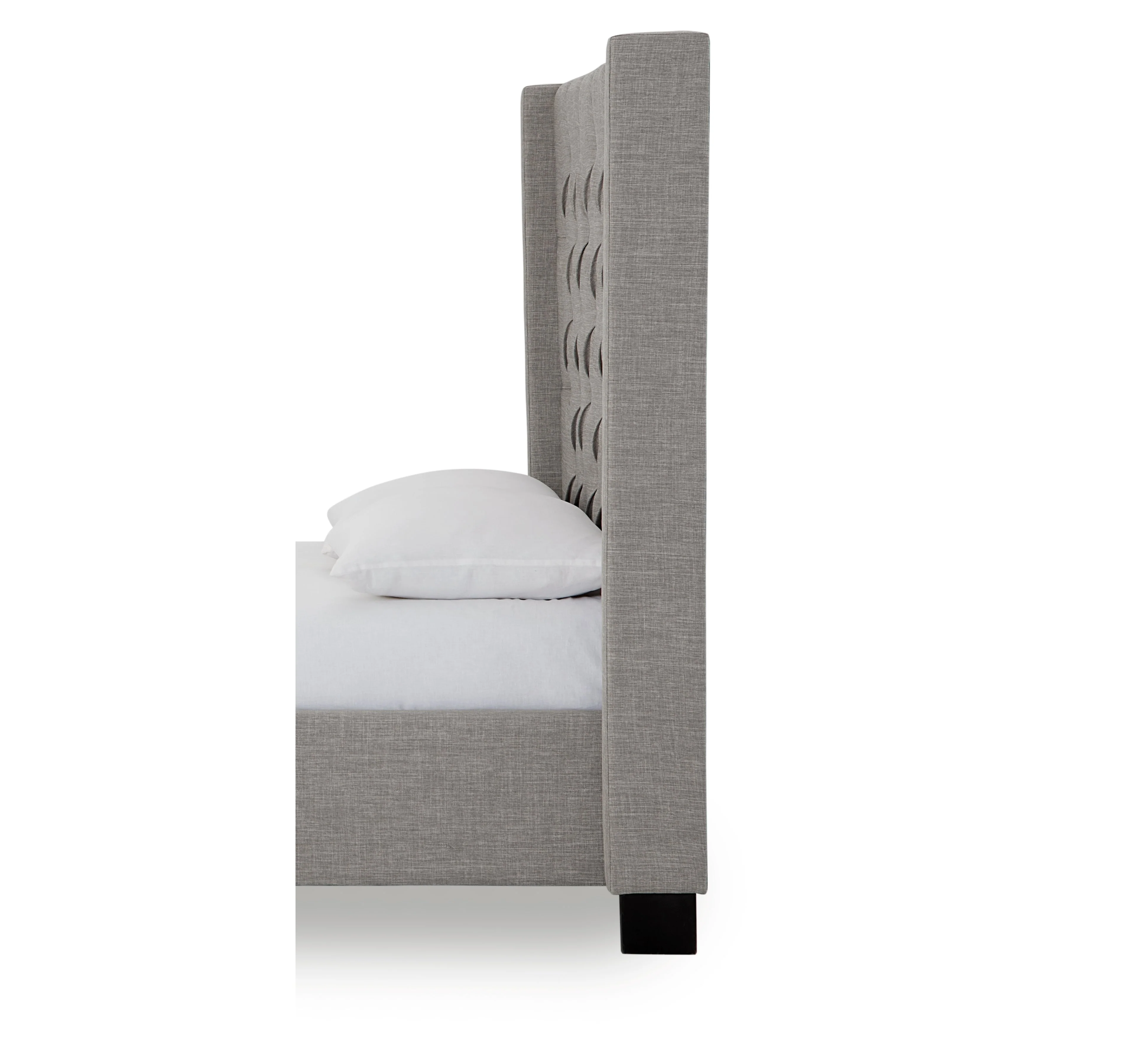 Verona Tufted Upholstered Headboard in Speckled Grey - Image 3