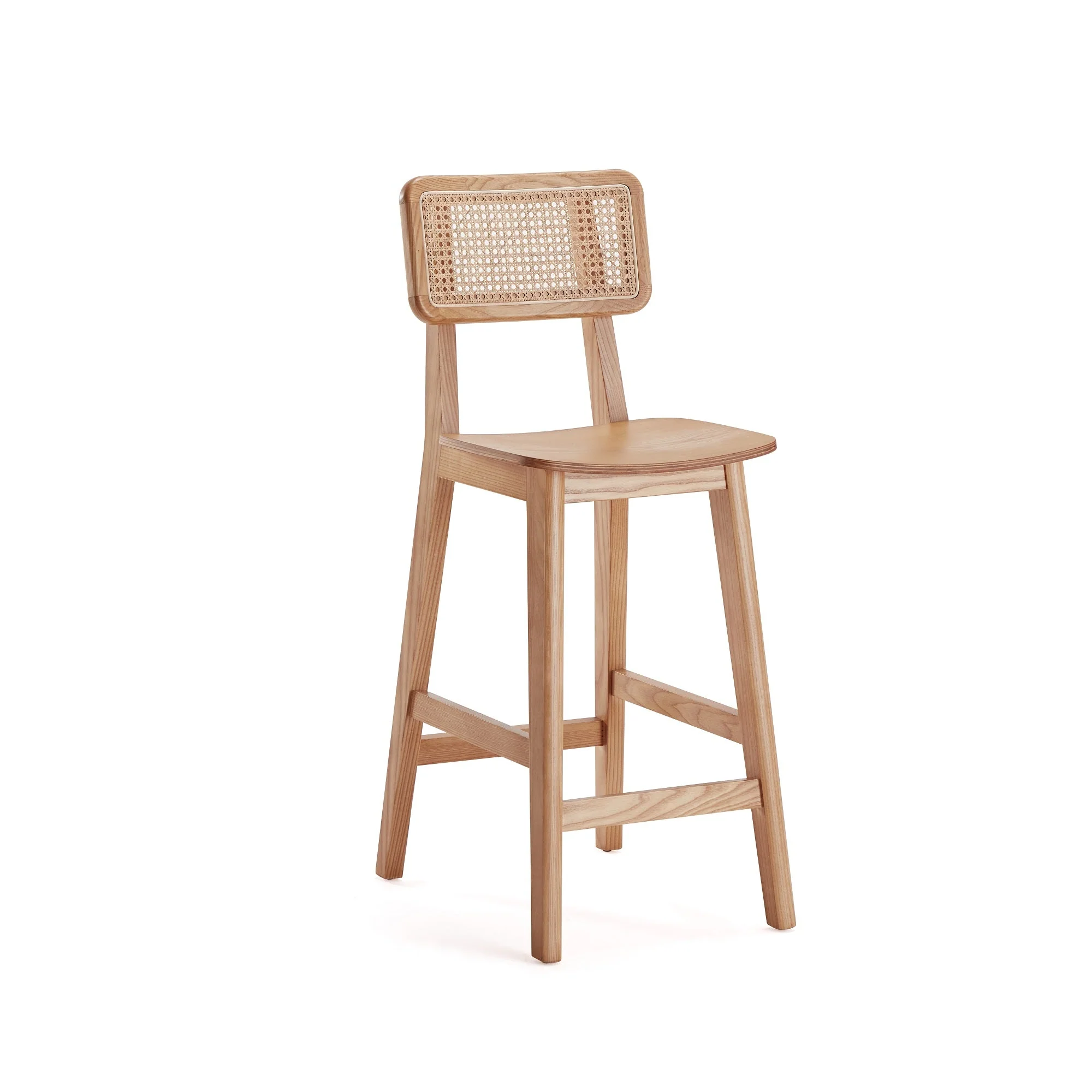 Versailles Counter Stool in Nature Cane (set of 3) - Image 4