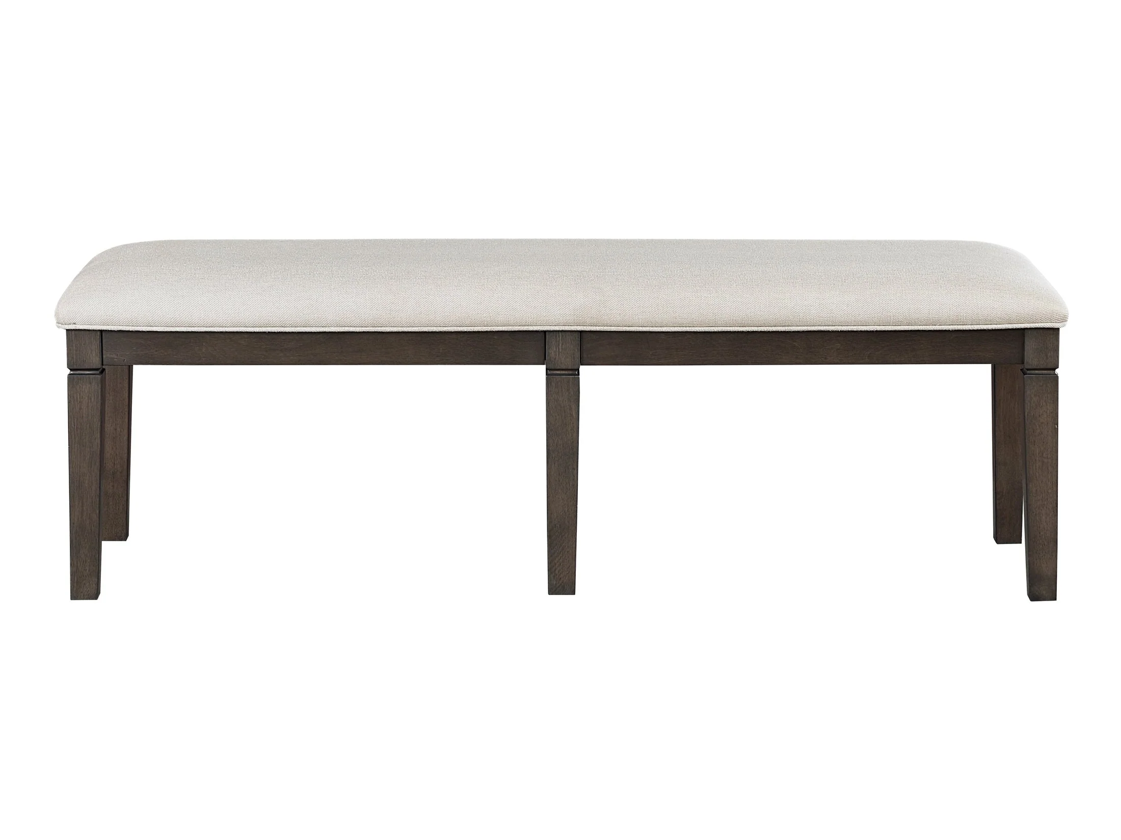 Victoria Dark Espresso/Beige Bench - Image 2