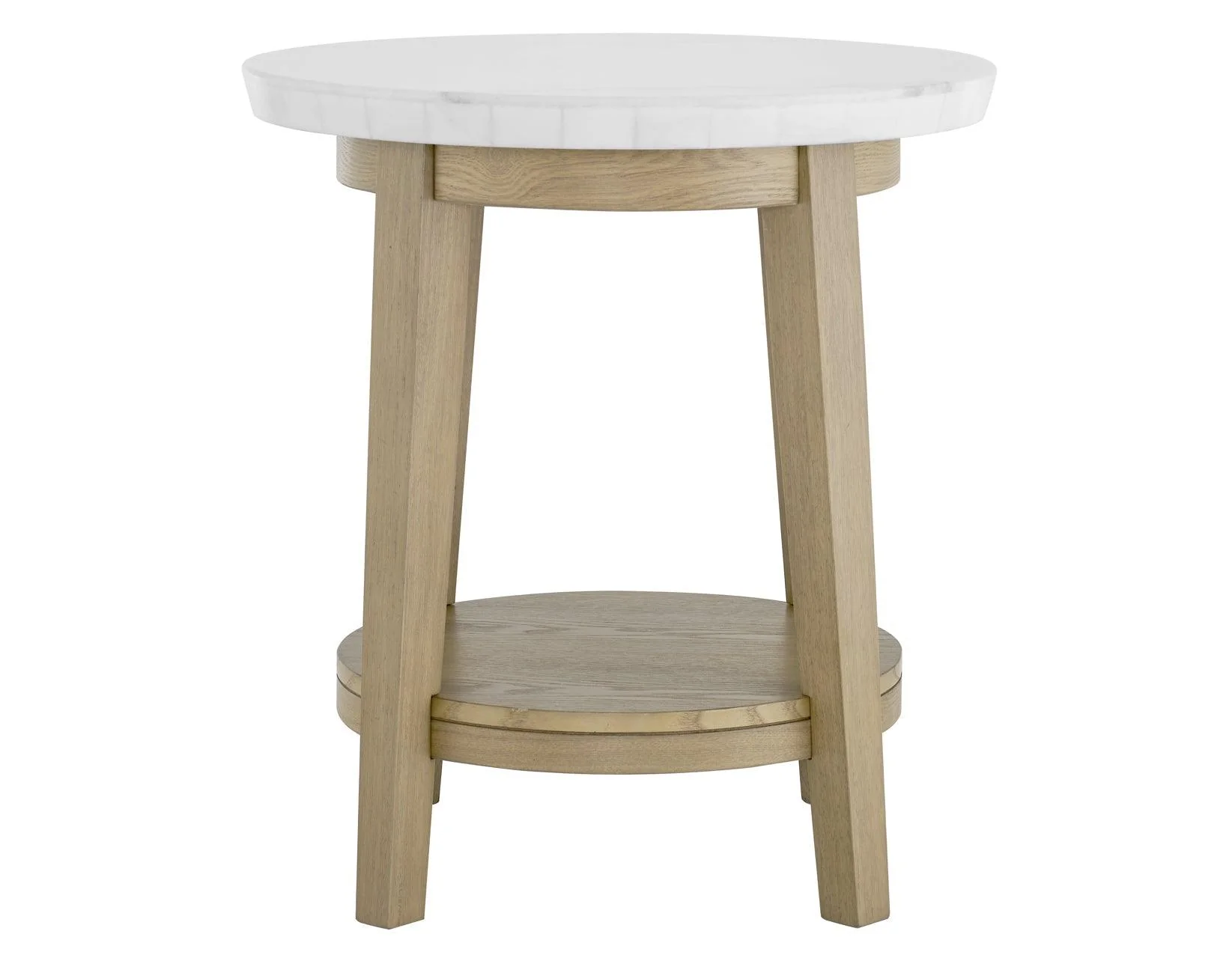 Vida 22″ Round White Marble Top End Table - Image 5