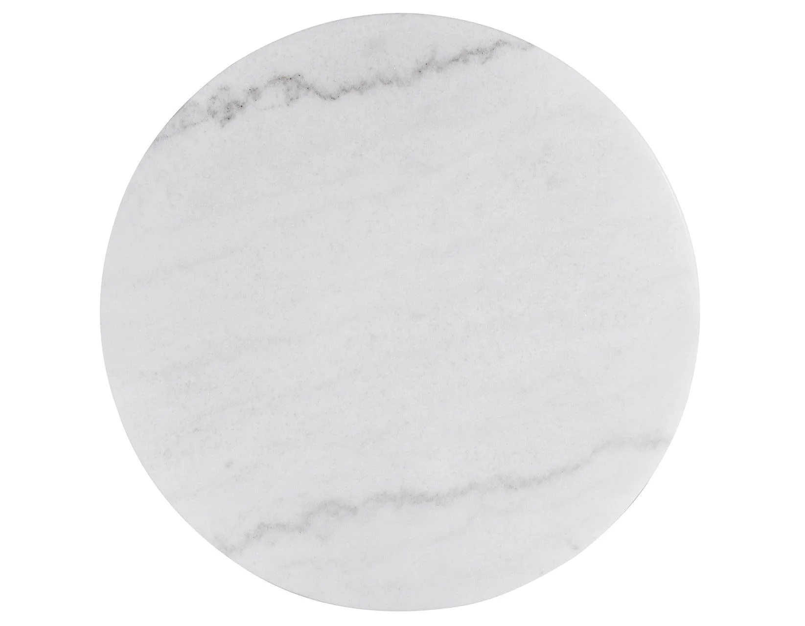 Vida 22″ Round White Marble Top End Table - Image 6