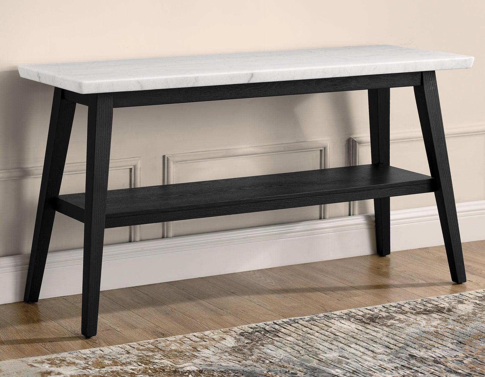 Vida Black Finish Marble Top 3-Piece Table Set - Image 13