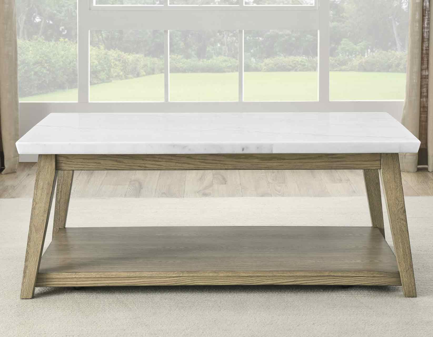 Vida White Marble Top 3-Piece Table Set - Image 13