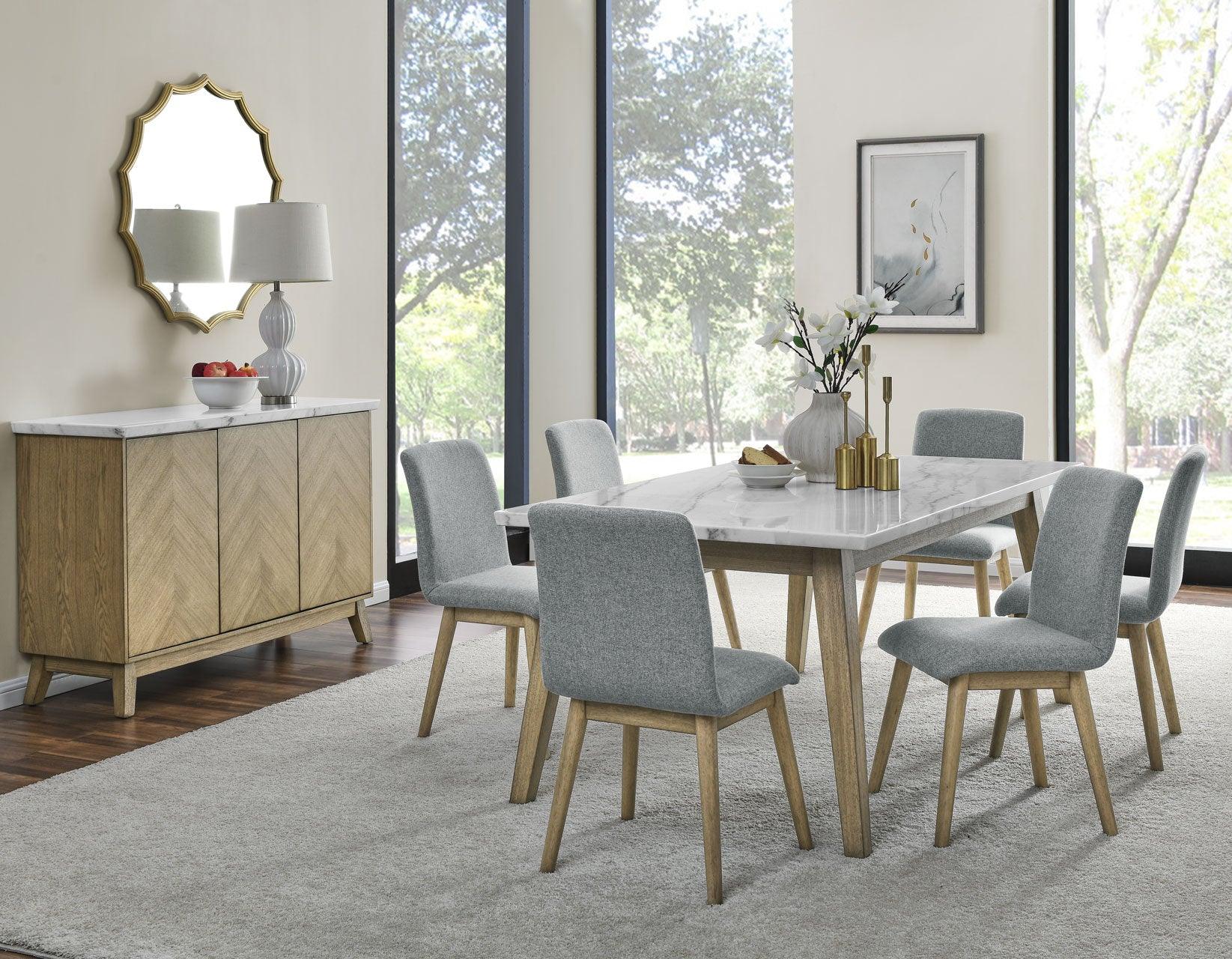 Vida White Marble Top Server - Image 11