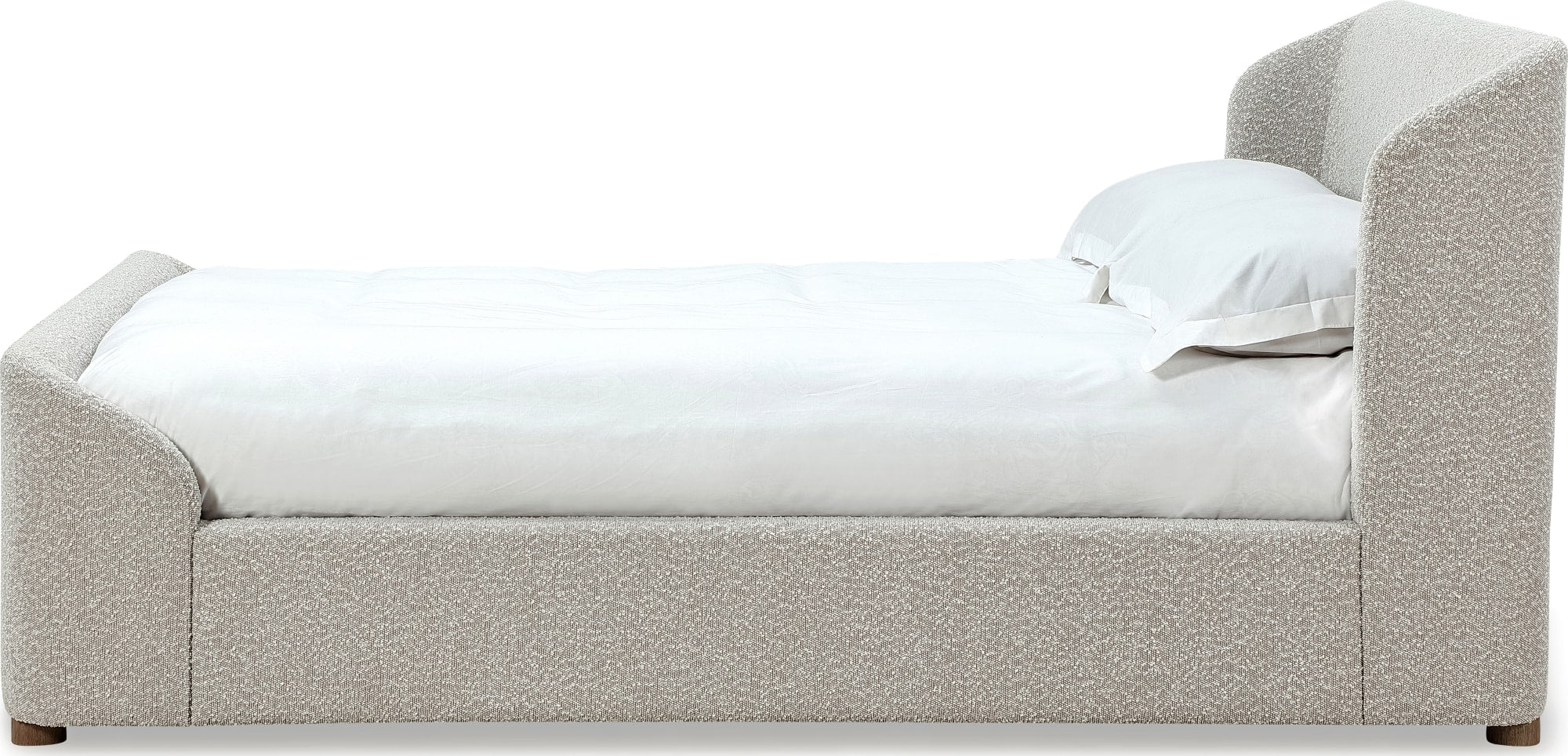 Virgil Kiki Cotton Ball California King Upholstered Platform Bed - Image 7