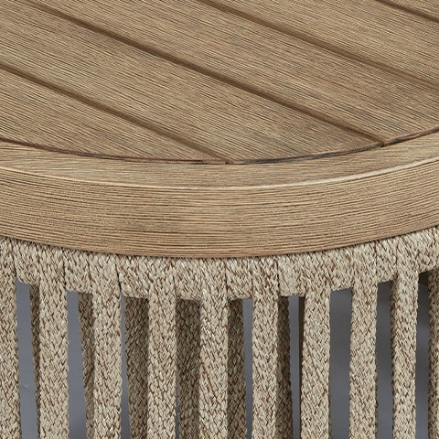 Vision Lane Beige Outdoor Coffee Table - Image 6