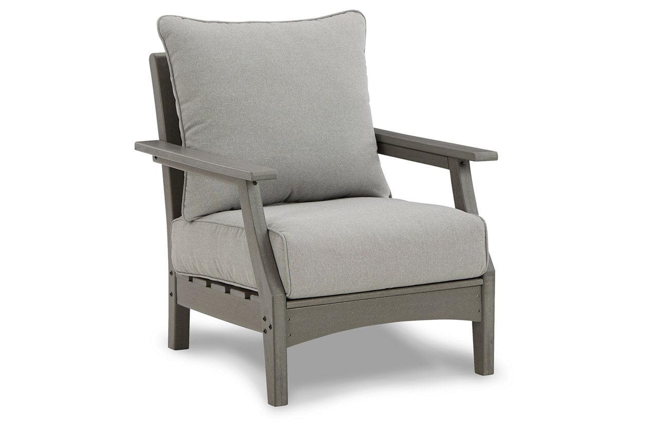 Visola Gray Outdoor Lounge Chair (Set of 2) - Image 2