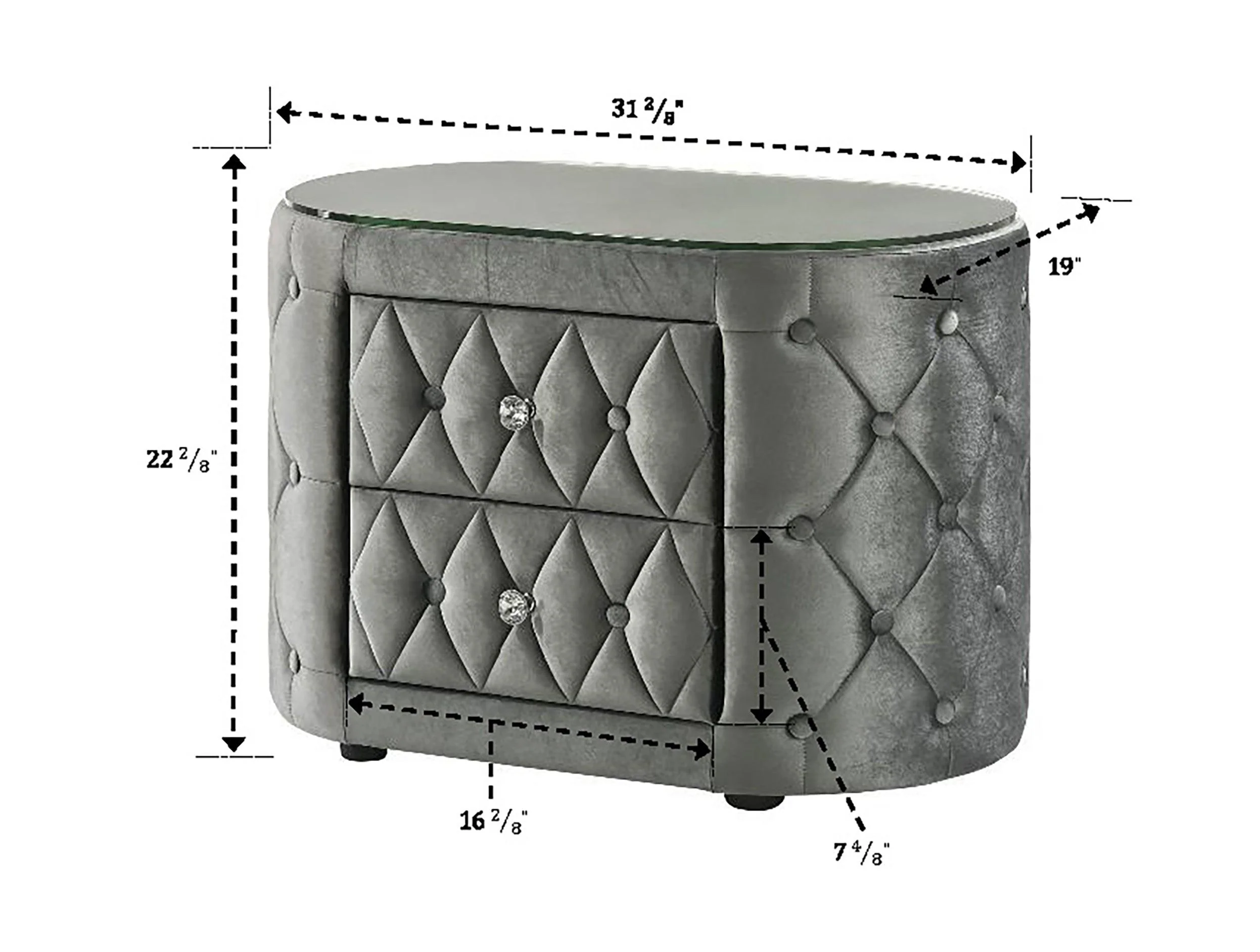 Voltare Ivory Nightstand - Image 4