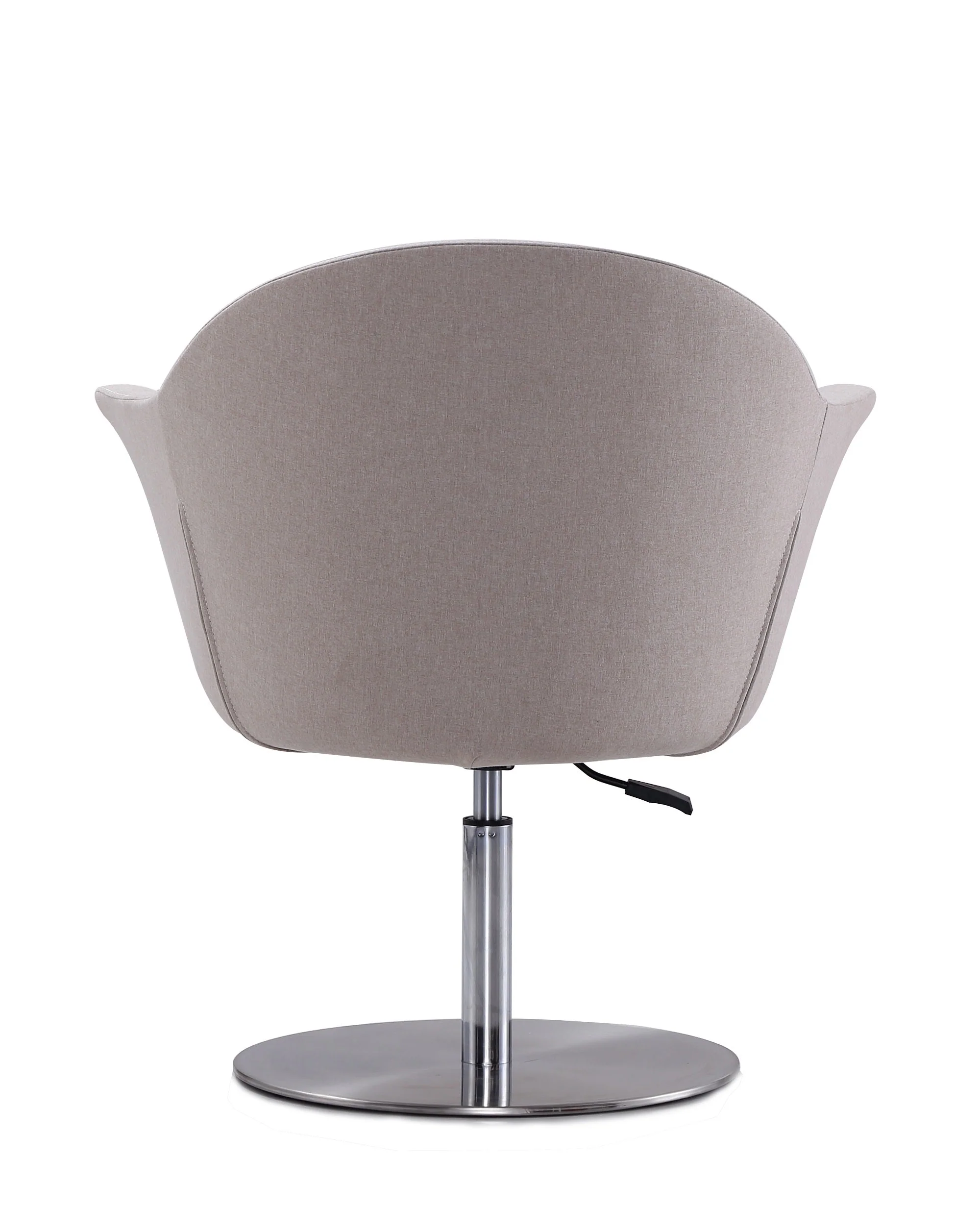 Voyager Swivel Adjustable Accent Chair in Barley and Brushed Metal - Image 7