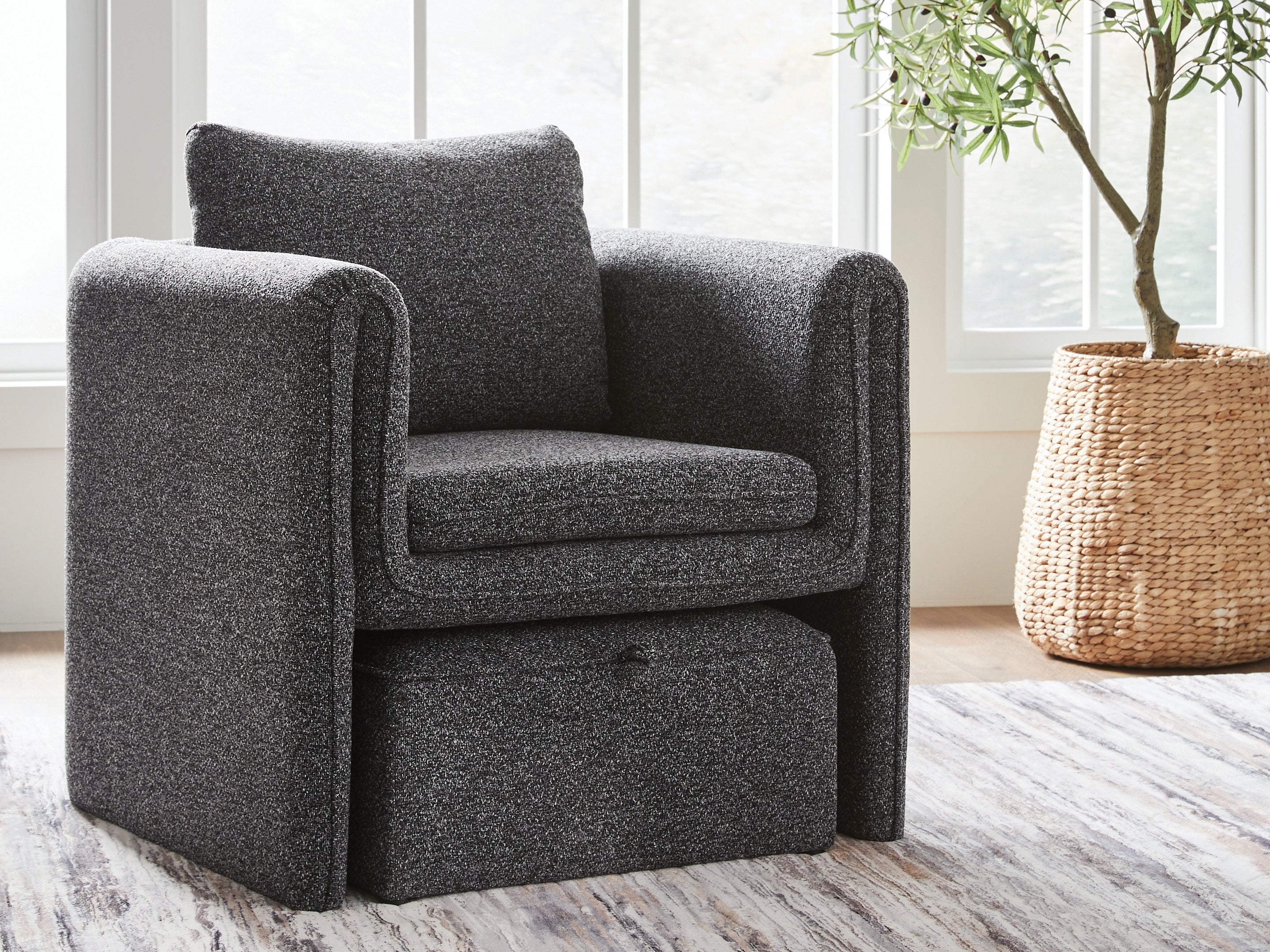 Vreni Charcoal/Black Accent Chair - Image 6
