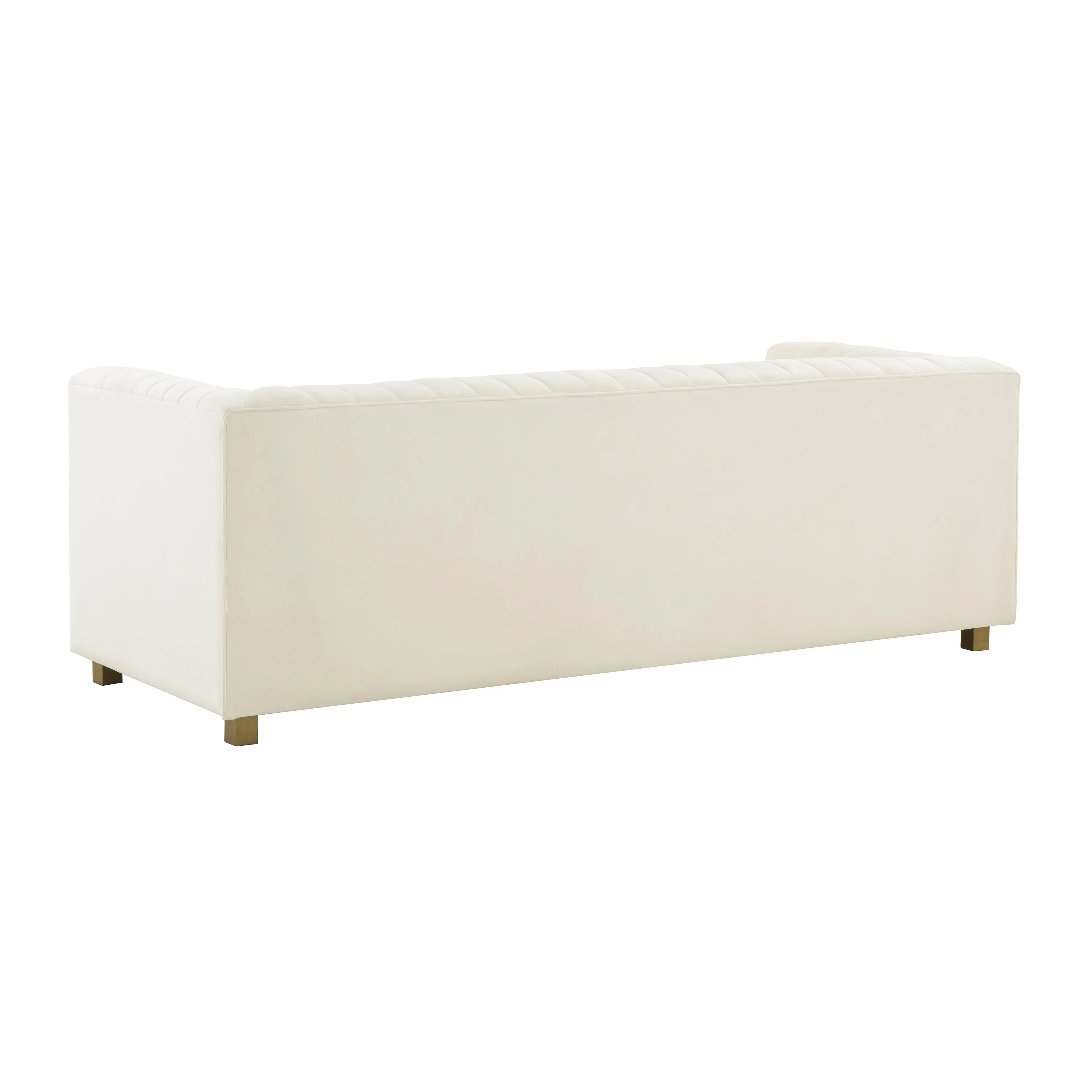Wafa Cream Velvet Sofa by Inspire Me! Home Decor - Image 3