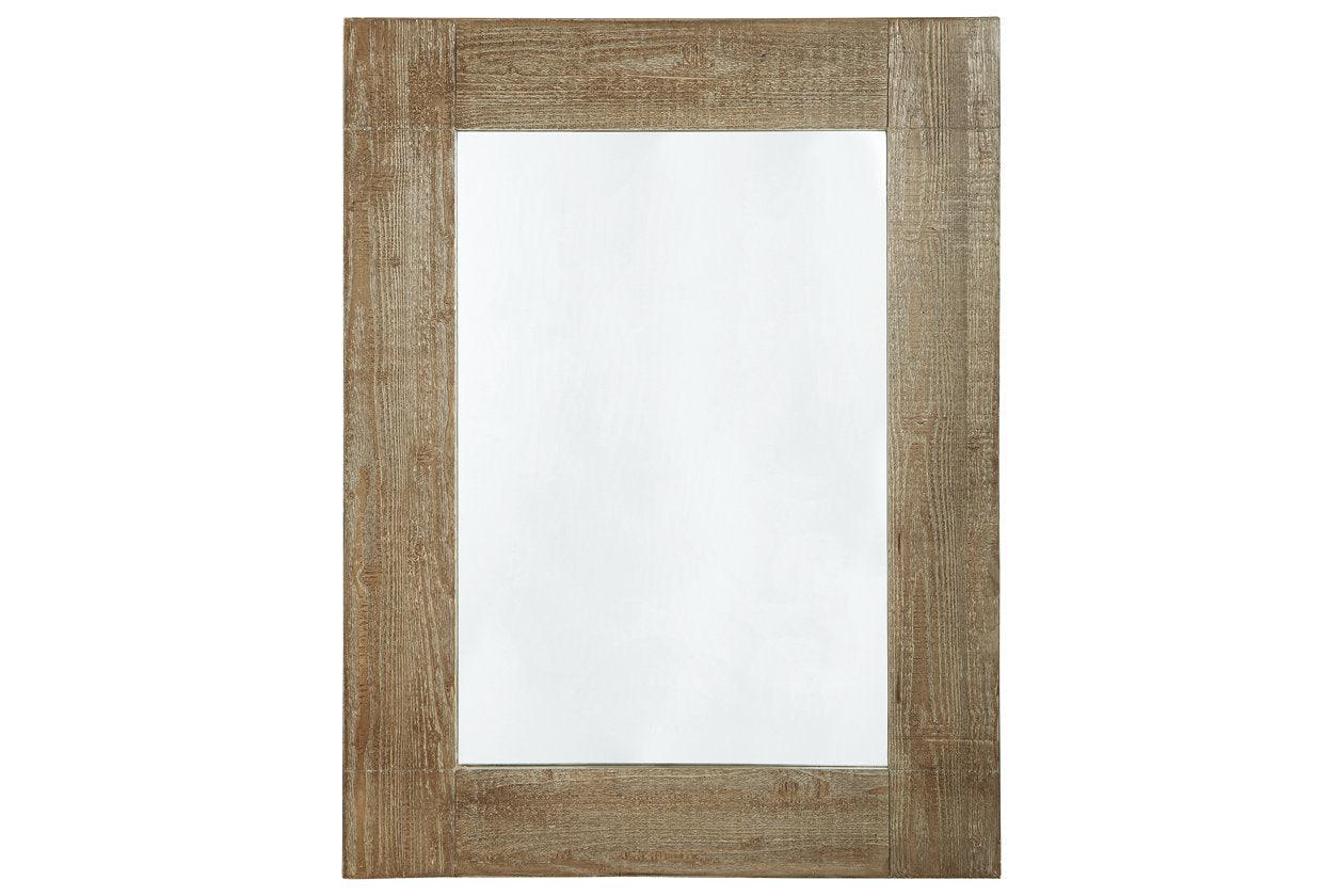 Waltleigh Distressed Brown Accent Mirror - Image 3