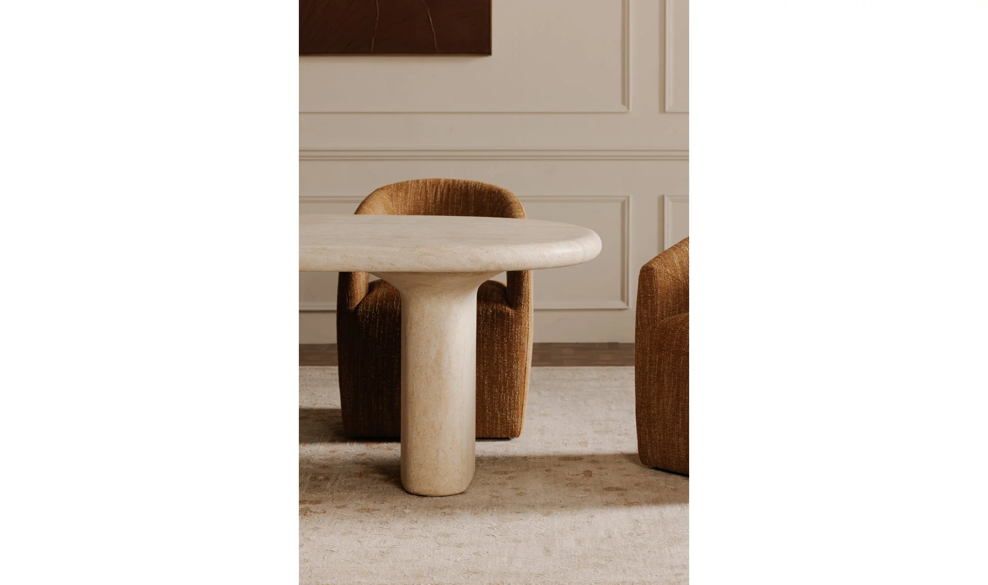 Warby Outdoor Dining Table Beige - Image 11