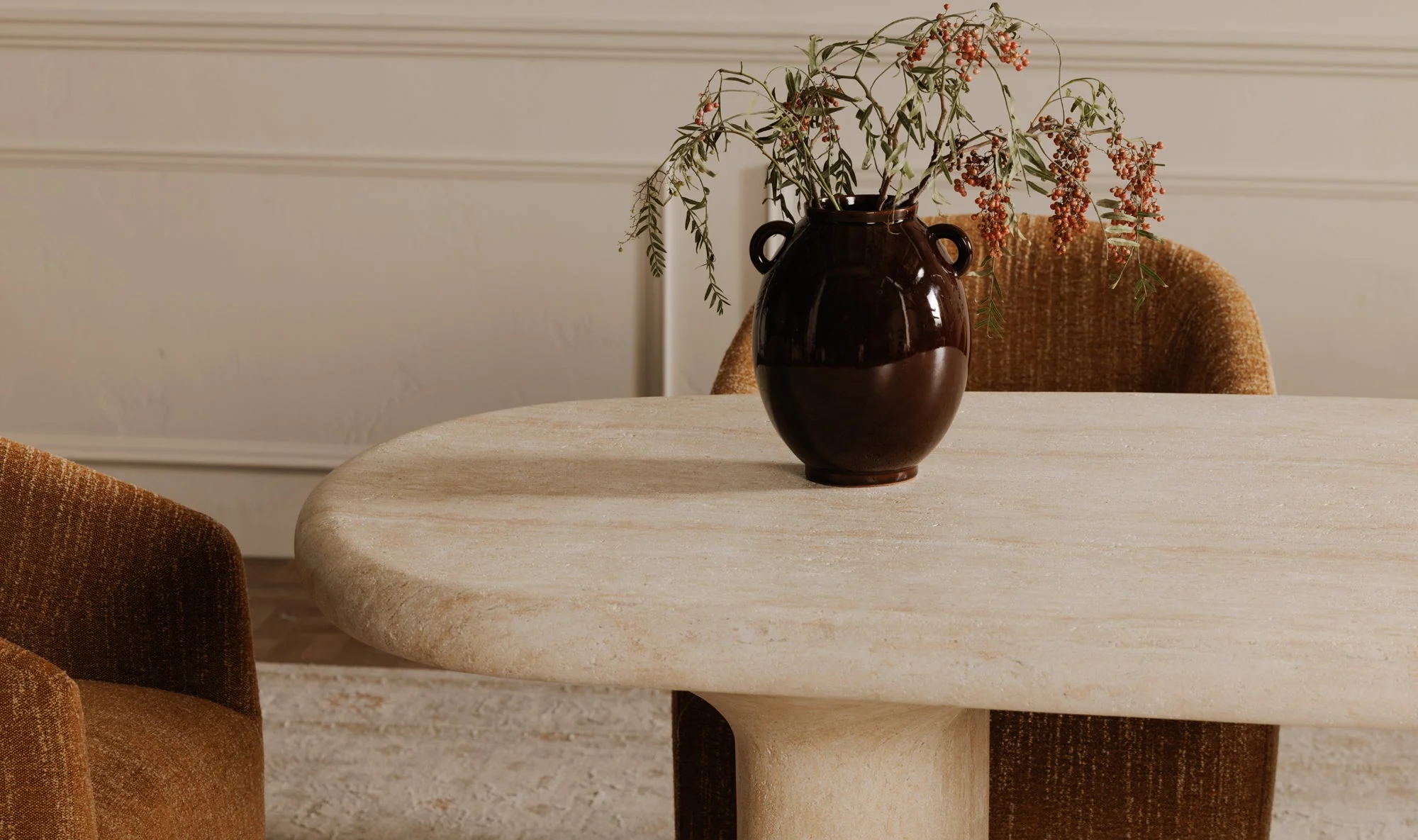 Warby Outdoor Dining Table Beige - Image 12