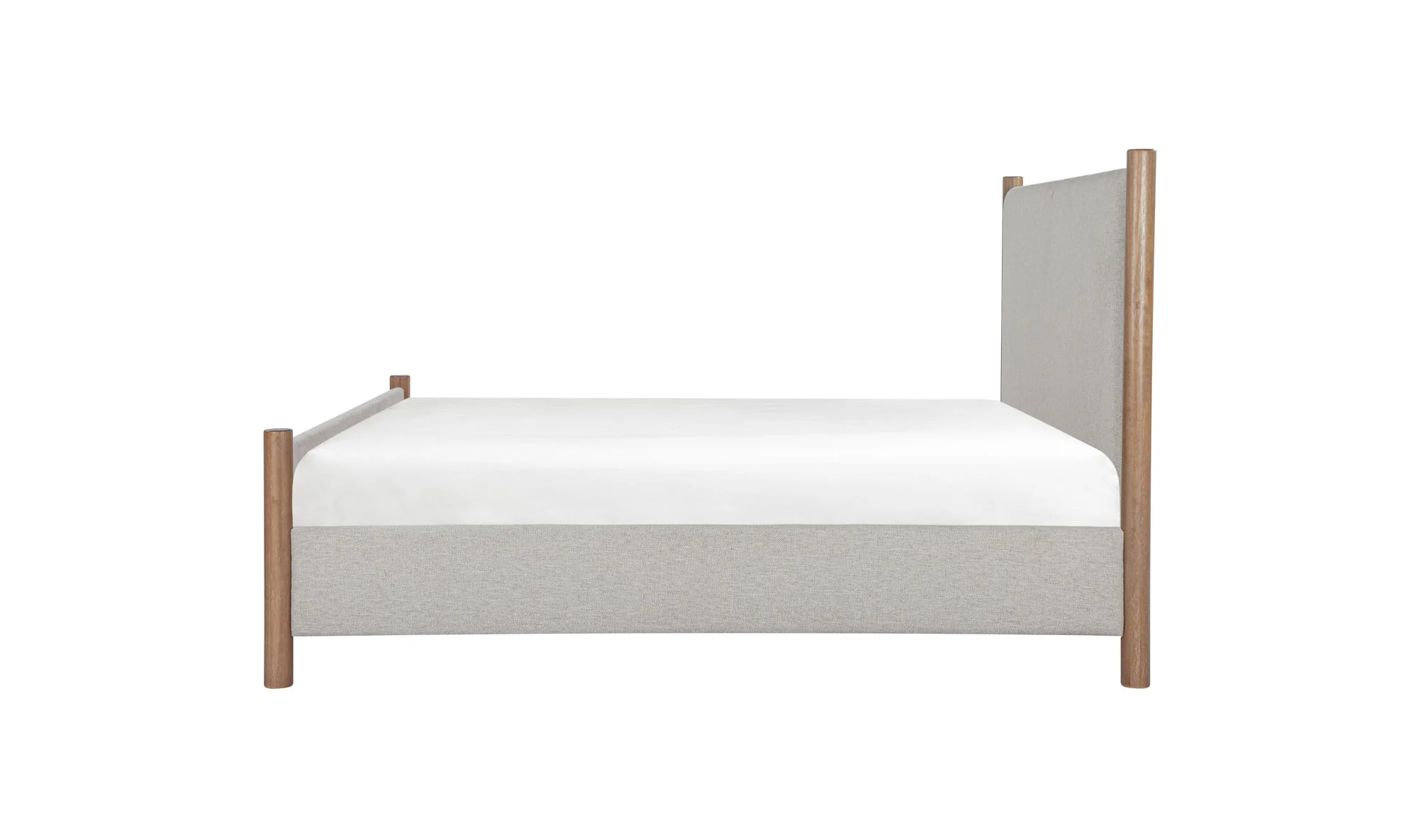 Warren Queen Bed Beige - Image 2