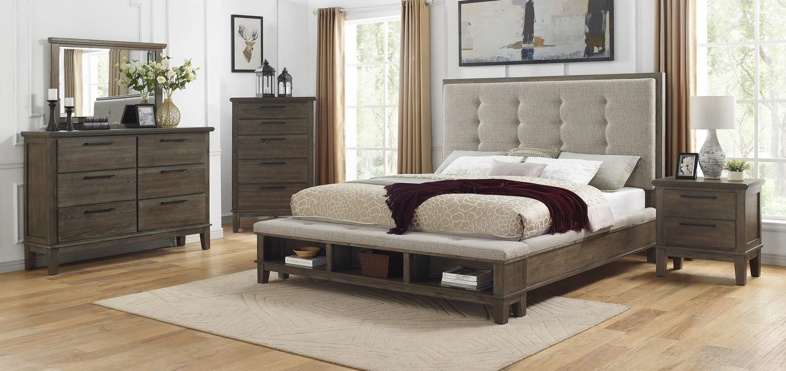Watson Gray Nightstand - Image 2