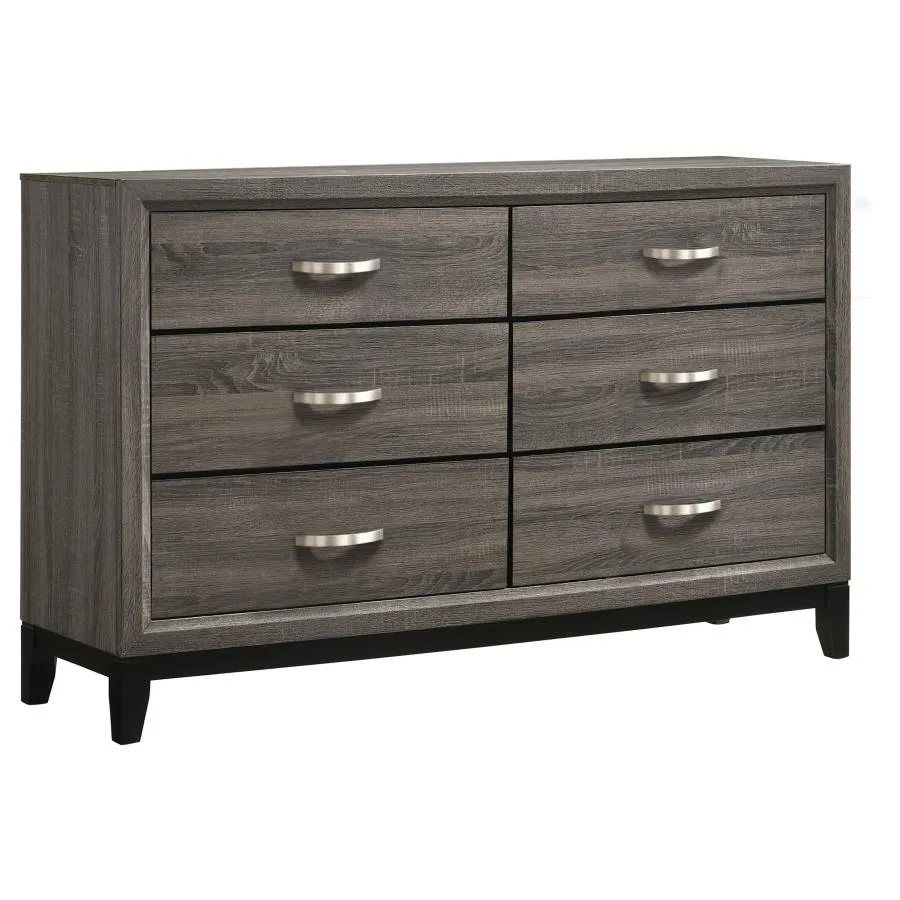 Watson Gray Oak 5-Piece Queen Bedroom Set - Image 7
