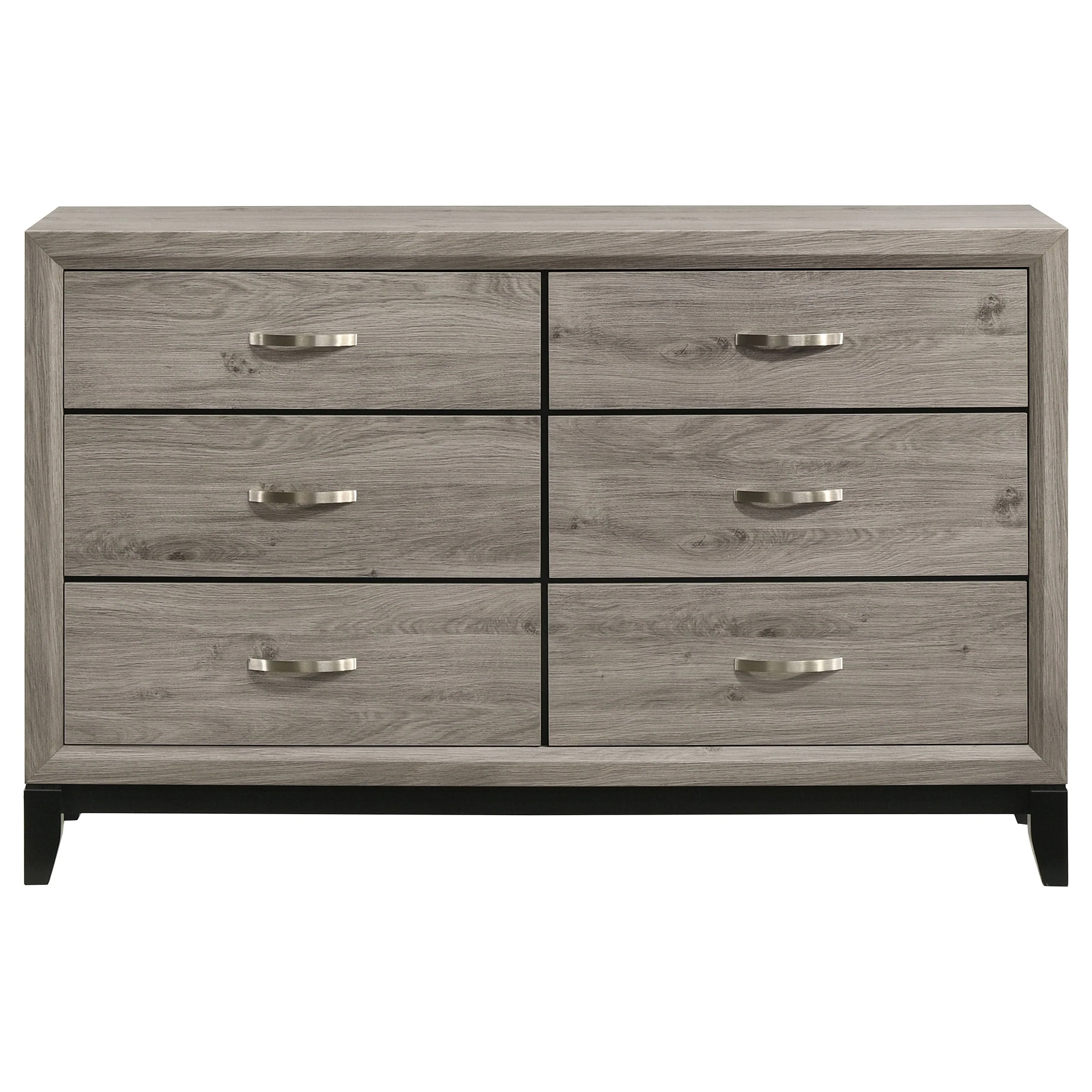 Watson Light Taupe 6-drawer Bedroom Dresser Cabinet - Image 3