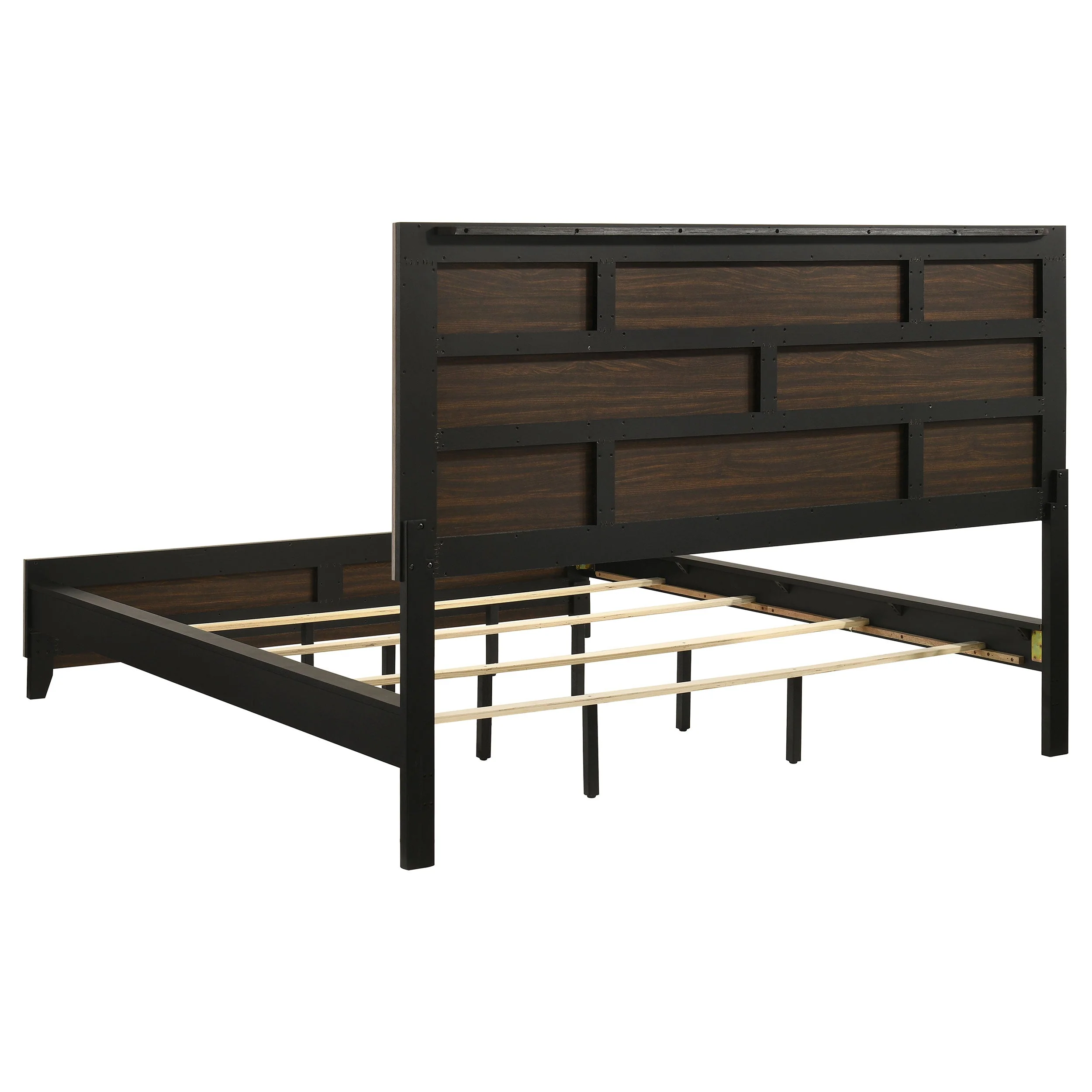 Watson Light Taupe Wood California King Panel Bed - Image 5