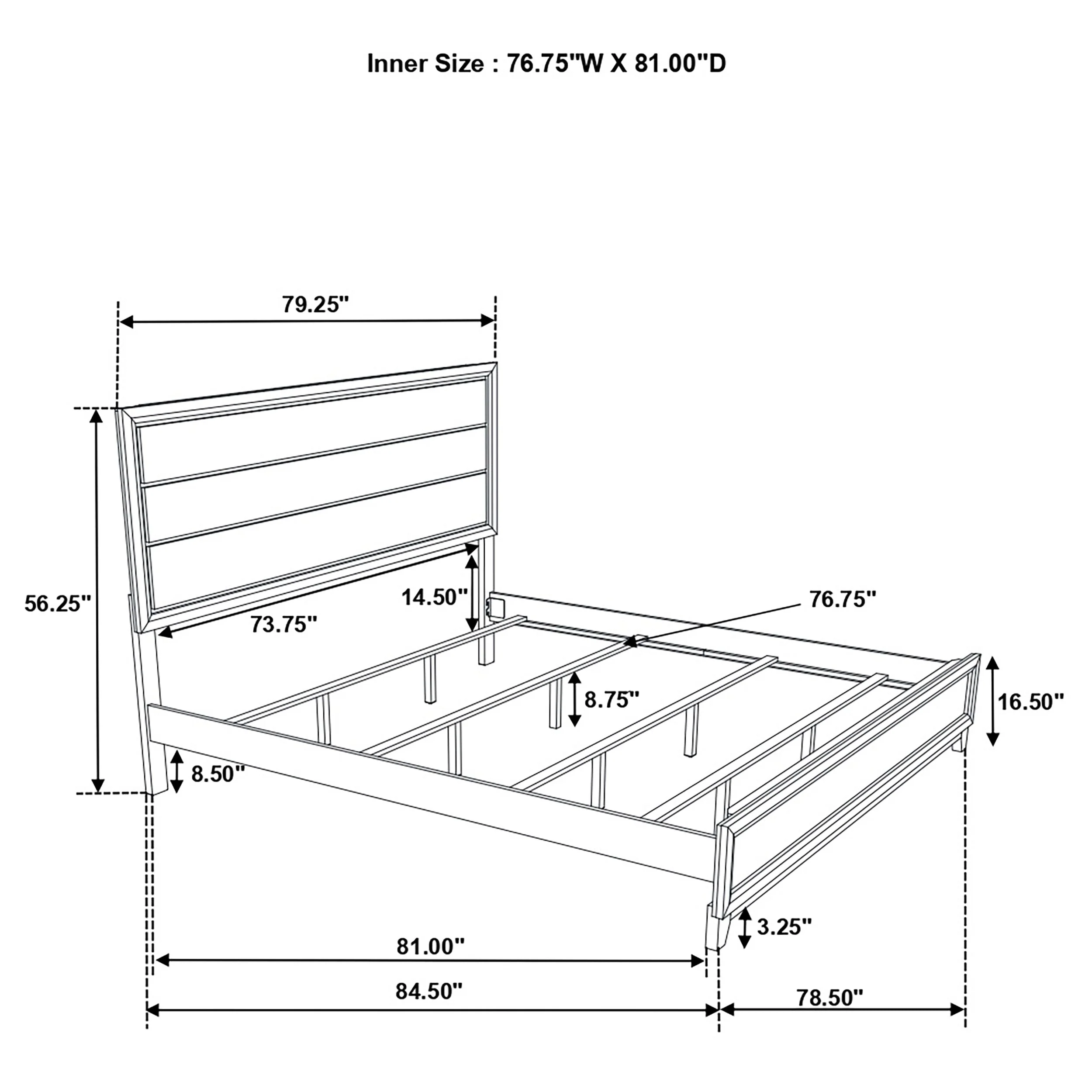 Watson Light Taupe Wood Eastern King Panel Bed - Image 9