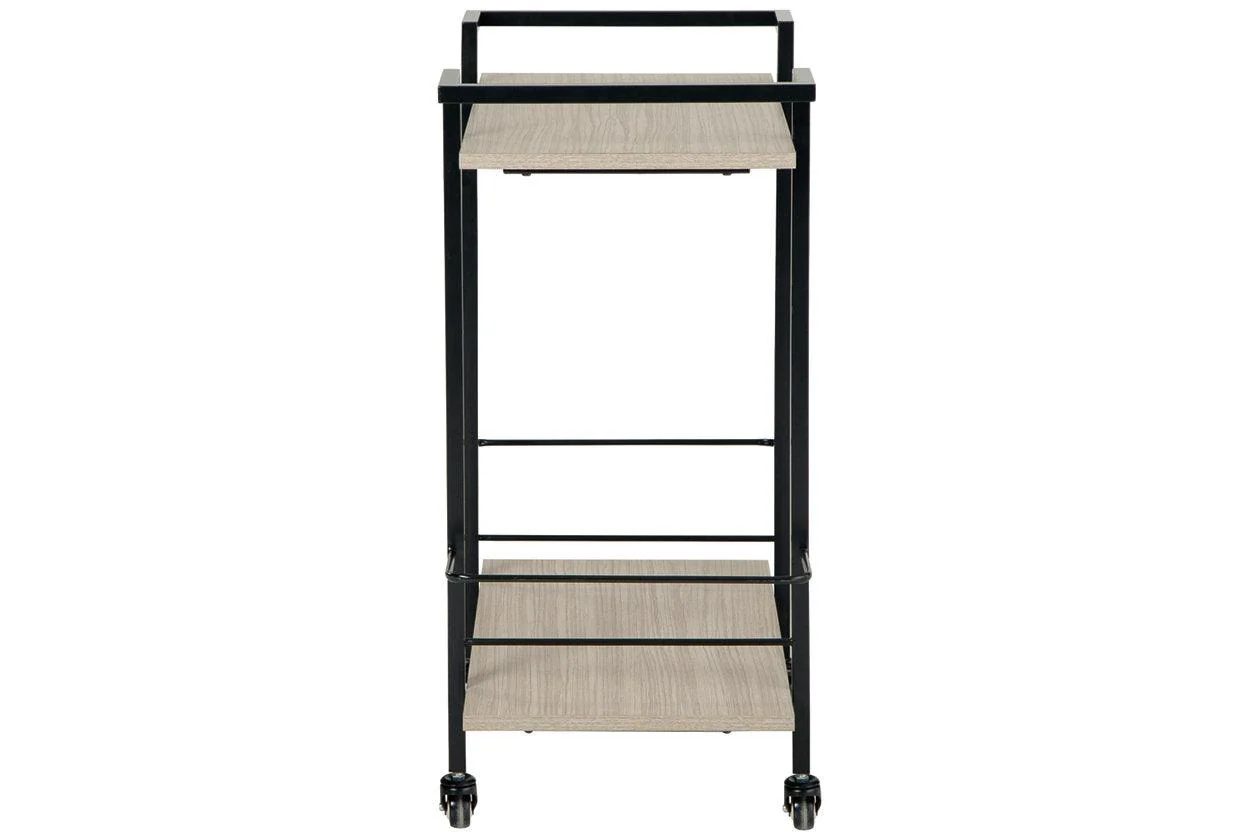 Waylowe Brown/Black Bar Cart - Image 4