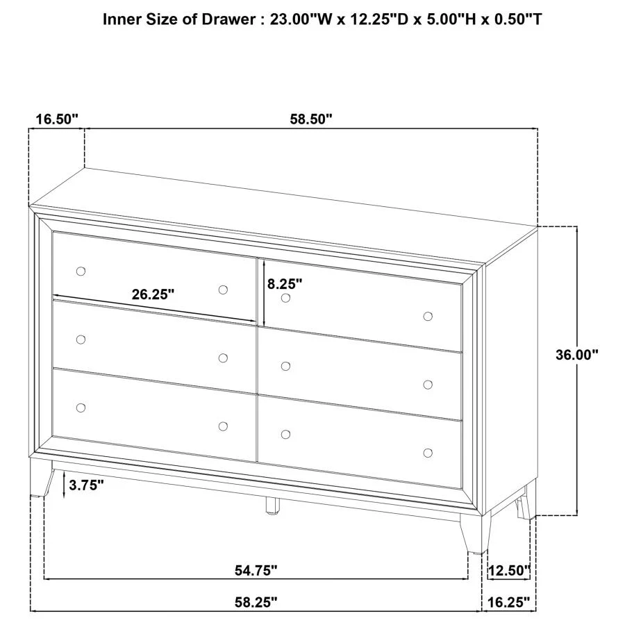 Welsley Walnut 5-piece Queen Bedroom Set - Image 18