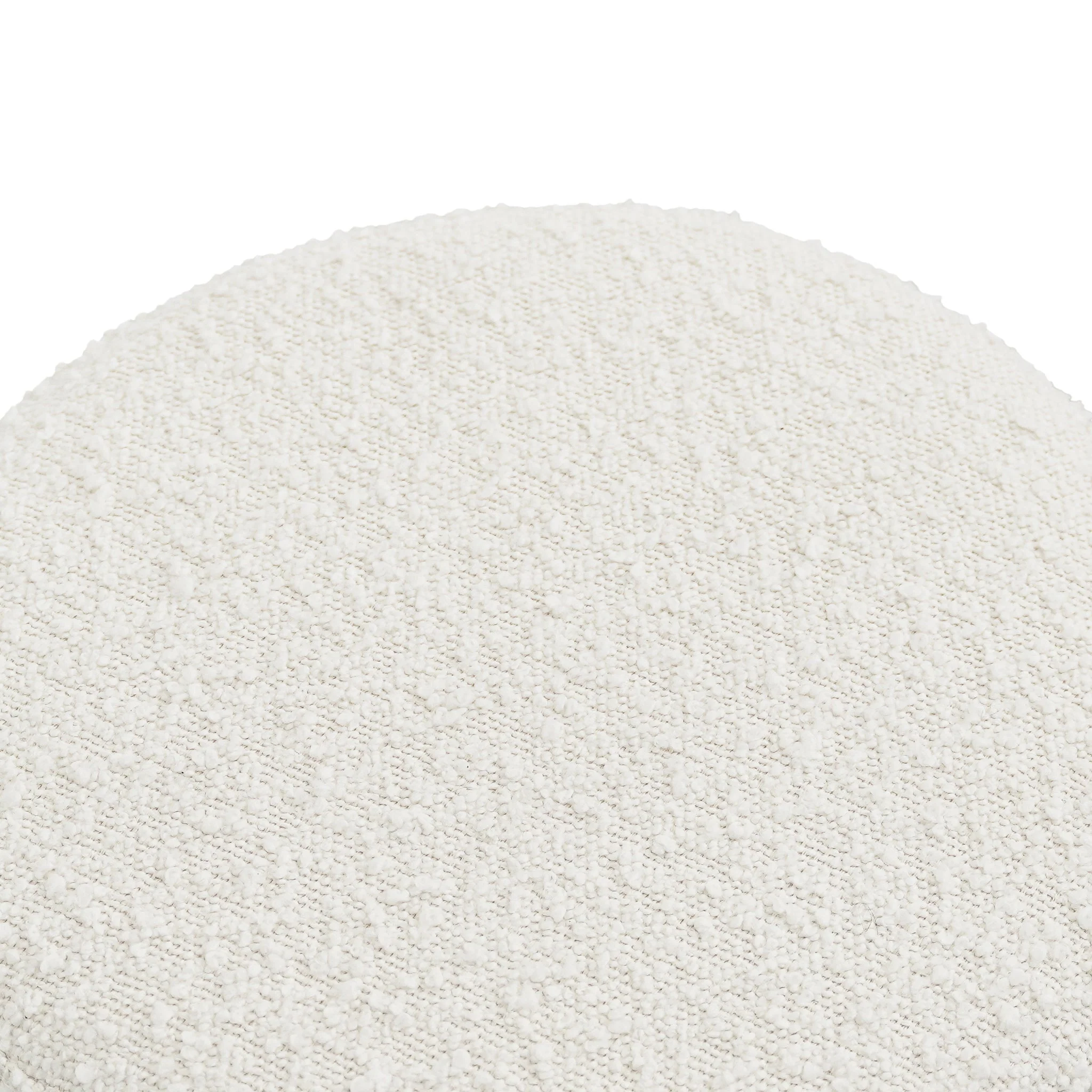 Wesley Ivory Boucle Stool - Image 4