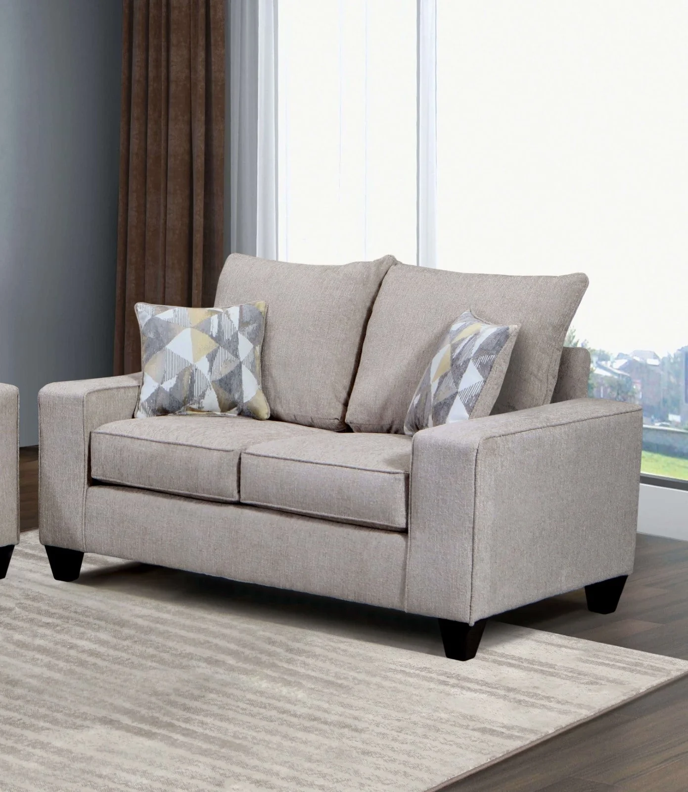 West action Beige Sofa & Loveseat - Image 3