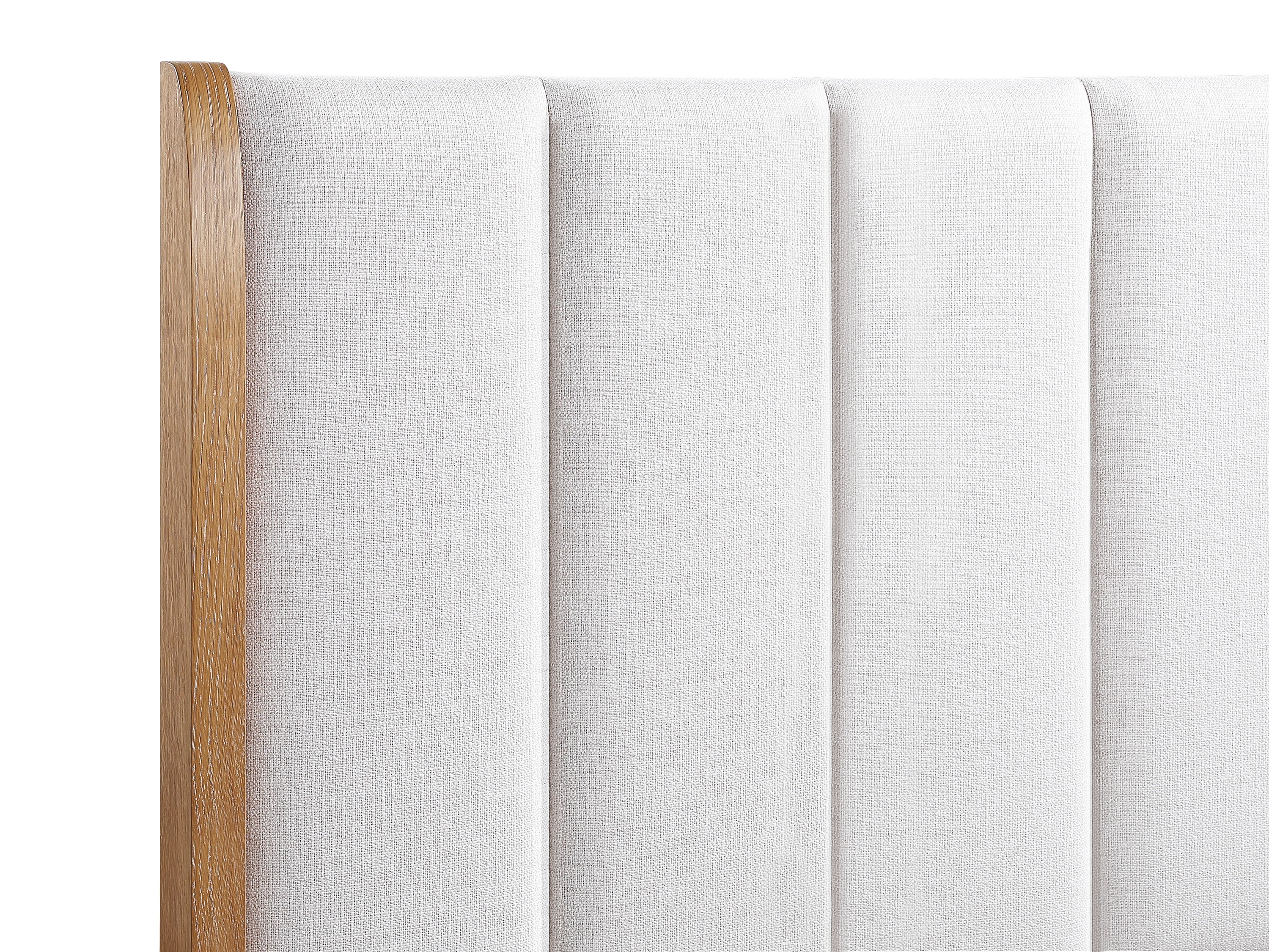 Westcott Cerused Natural Queen Upholstered Panel Bed - Image 2